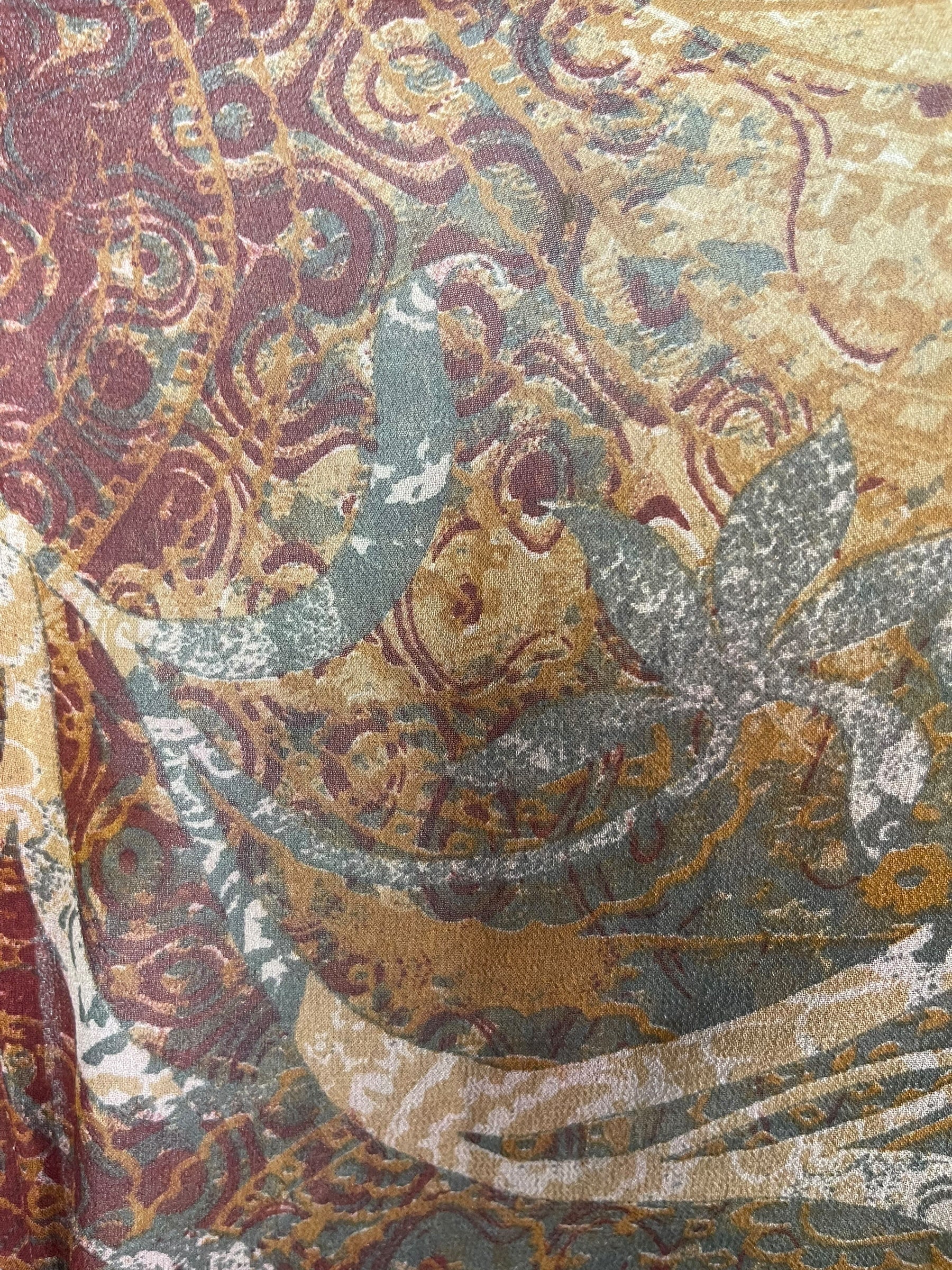 PRG8135 Sheer Wabi Sabi Pure Silk Side Slit Top by DECEMBER2025 – Handmade ethical Side Slit Top from sariKNOTsari using upcycled silk. Designed in Canada for travel and slow fashion, loved from Toronto to LA to Sydney.