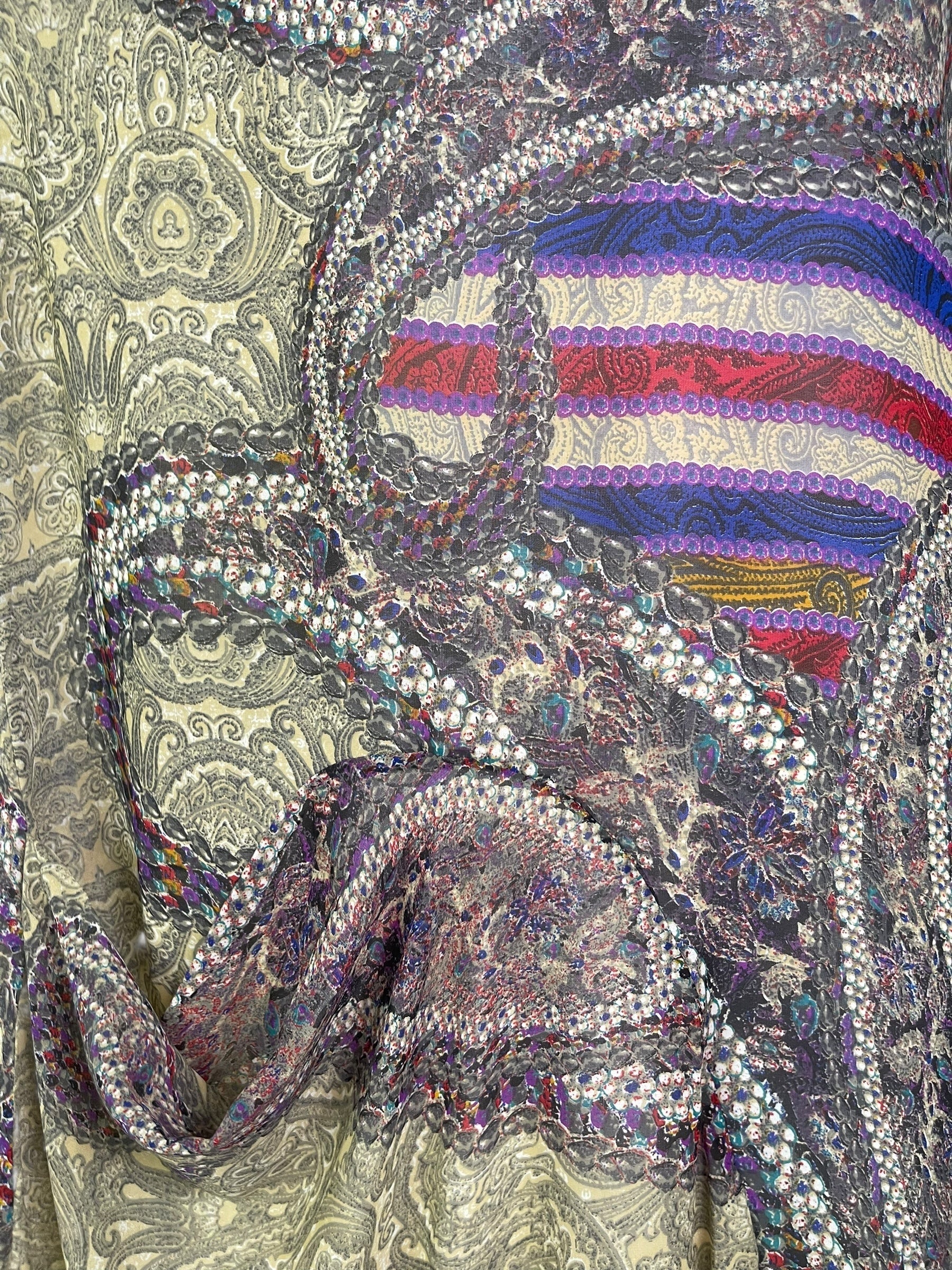 PRG7787 Sheer Avatar Pure Silk Self Pocket Tunic Dress