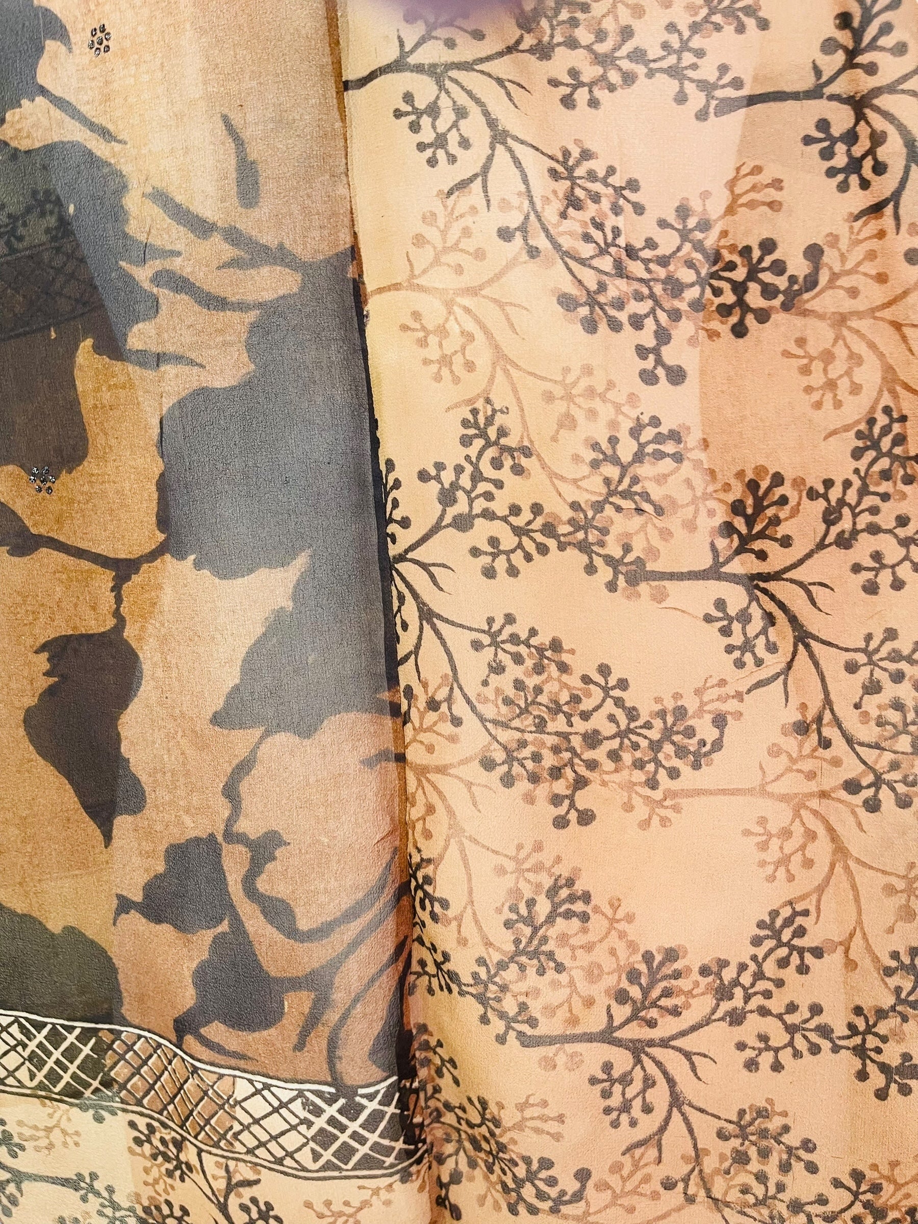 PRG7580 Sheer Wabi Sabi Pure Silk Cardigan