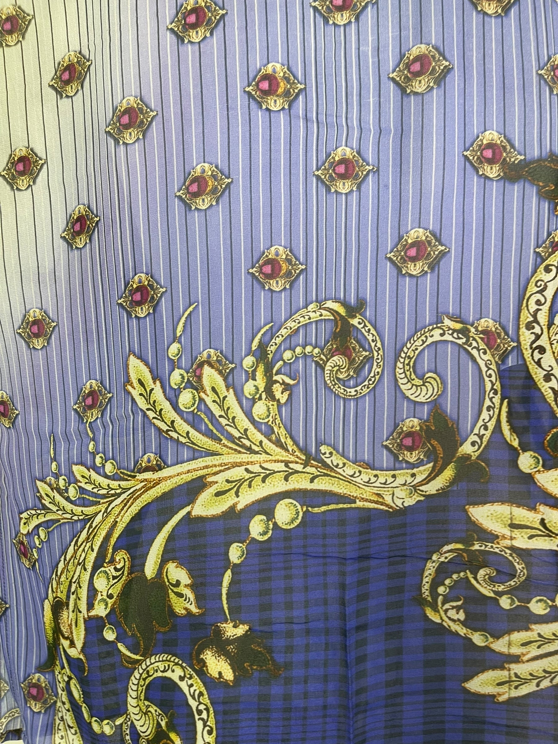 PRG8041 Sheer Avatar Pure Silk Side Slit Top