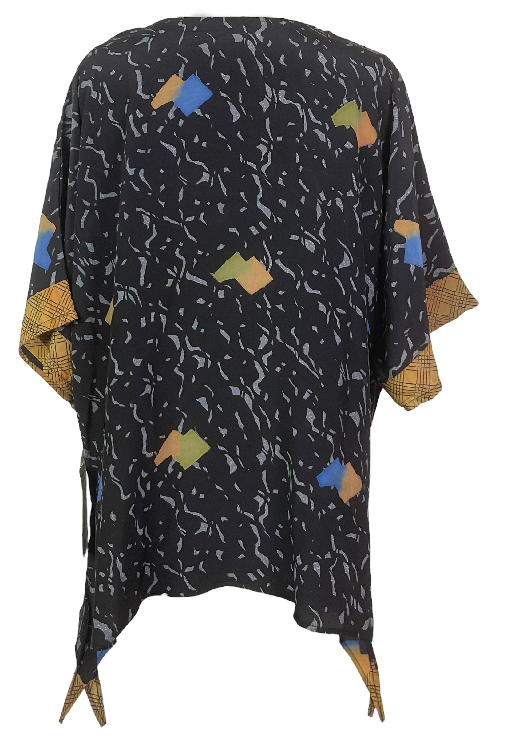 PRC8090 Avatar Pure Silk Long Tunic with Side Ties