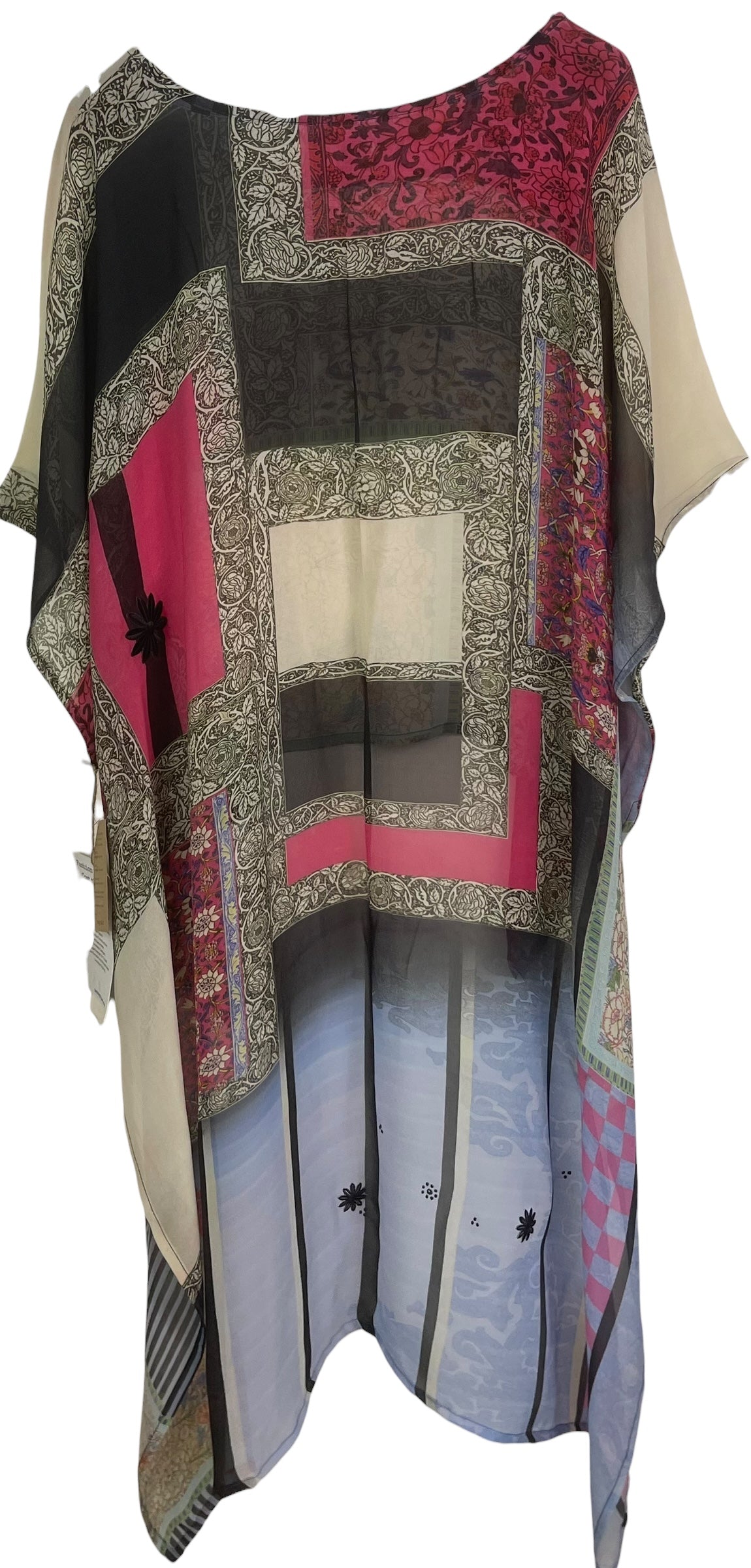 PRG8619 Sheer Wabi Sabi Pure Silk Hi Lo Top