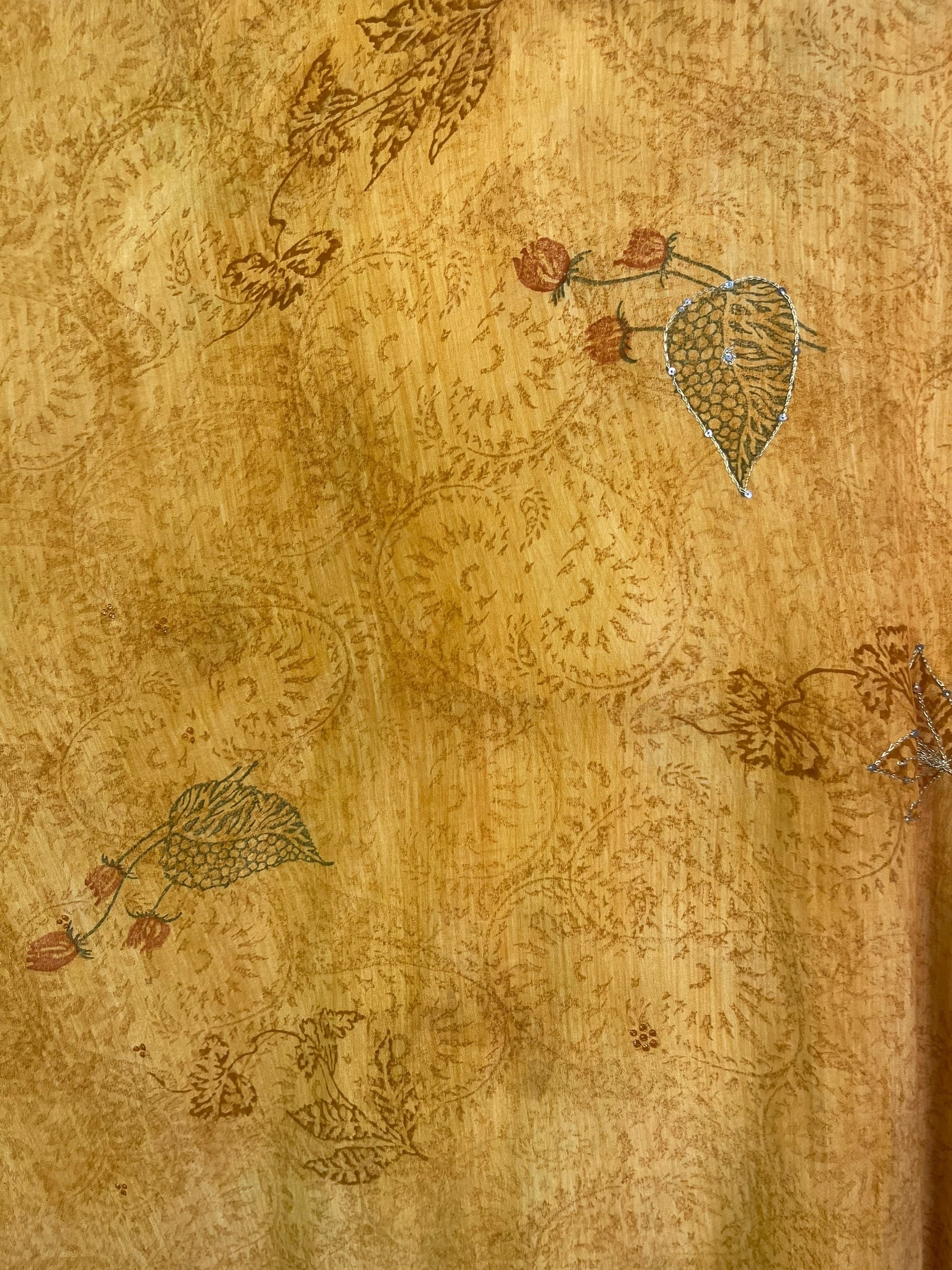 PRC8541 Wabi Sabi Pure Silk Kimono Sleeved Duster with Belt