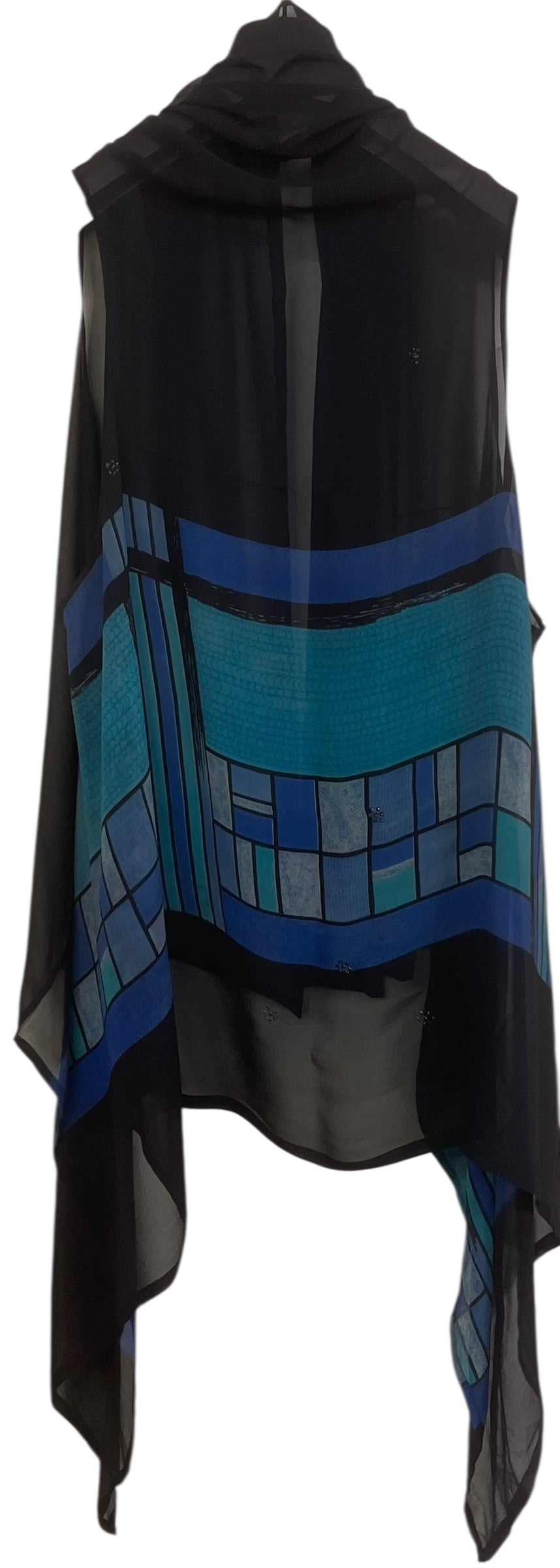 PREVIEW PRG8721 Sheer  Wabi Sabi Pure Silk Versatile Vest by MARCH2026 – Handmade ethical Vest from sariKNOTsari using upcycled silk. Designed in Canada for travel and slow fashion, loved from Toronto to LA to Sydney. Featuring Zsiska, Bryn Walker and Artisan Leather coats by Rejean Pepin, Pepin designs