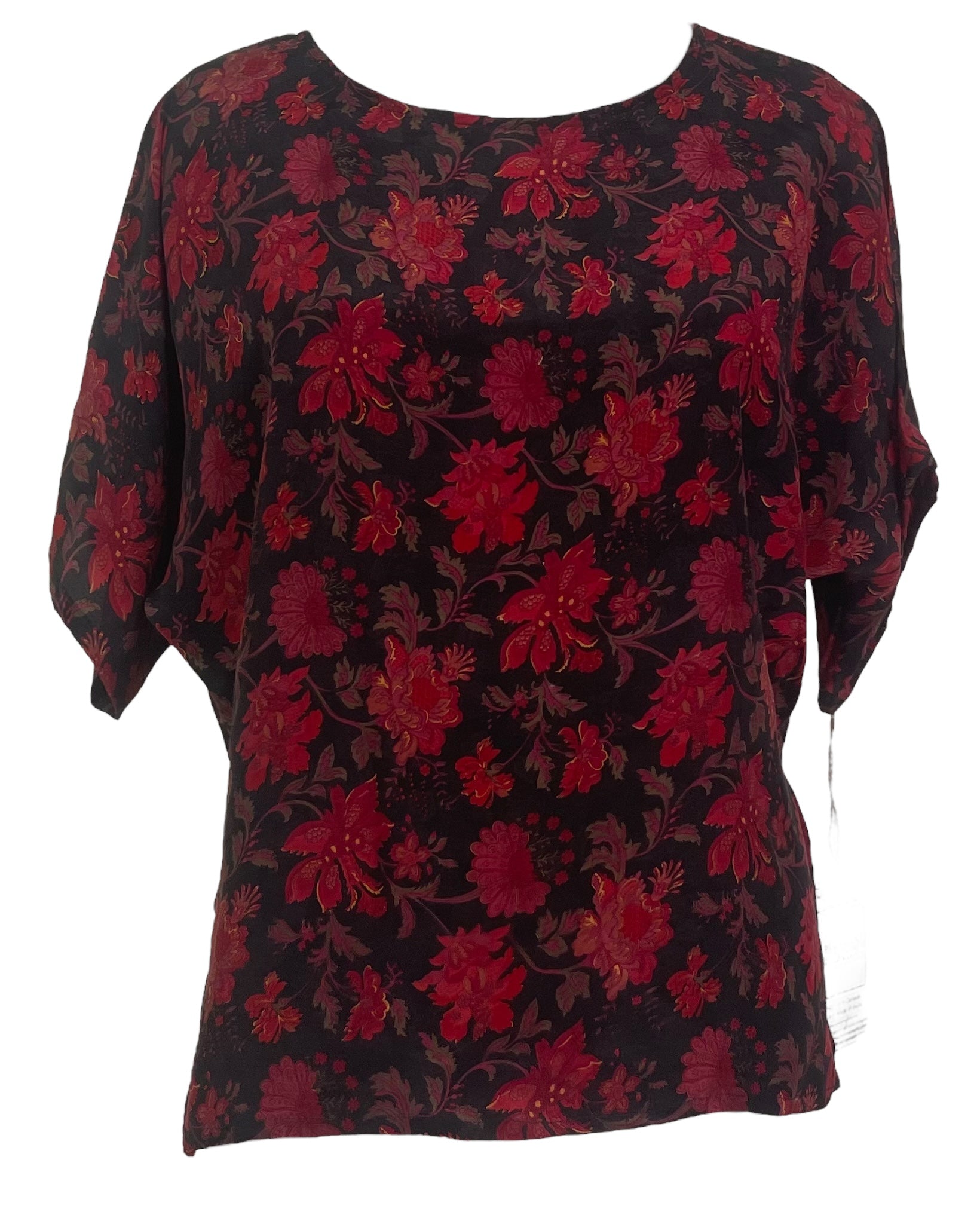 PRC7555 Avatar Pure Silk Side Slit Top