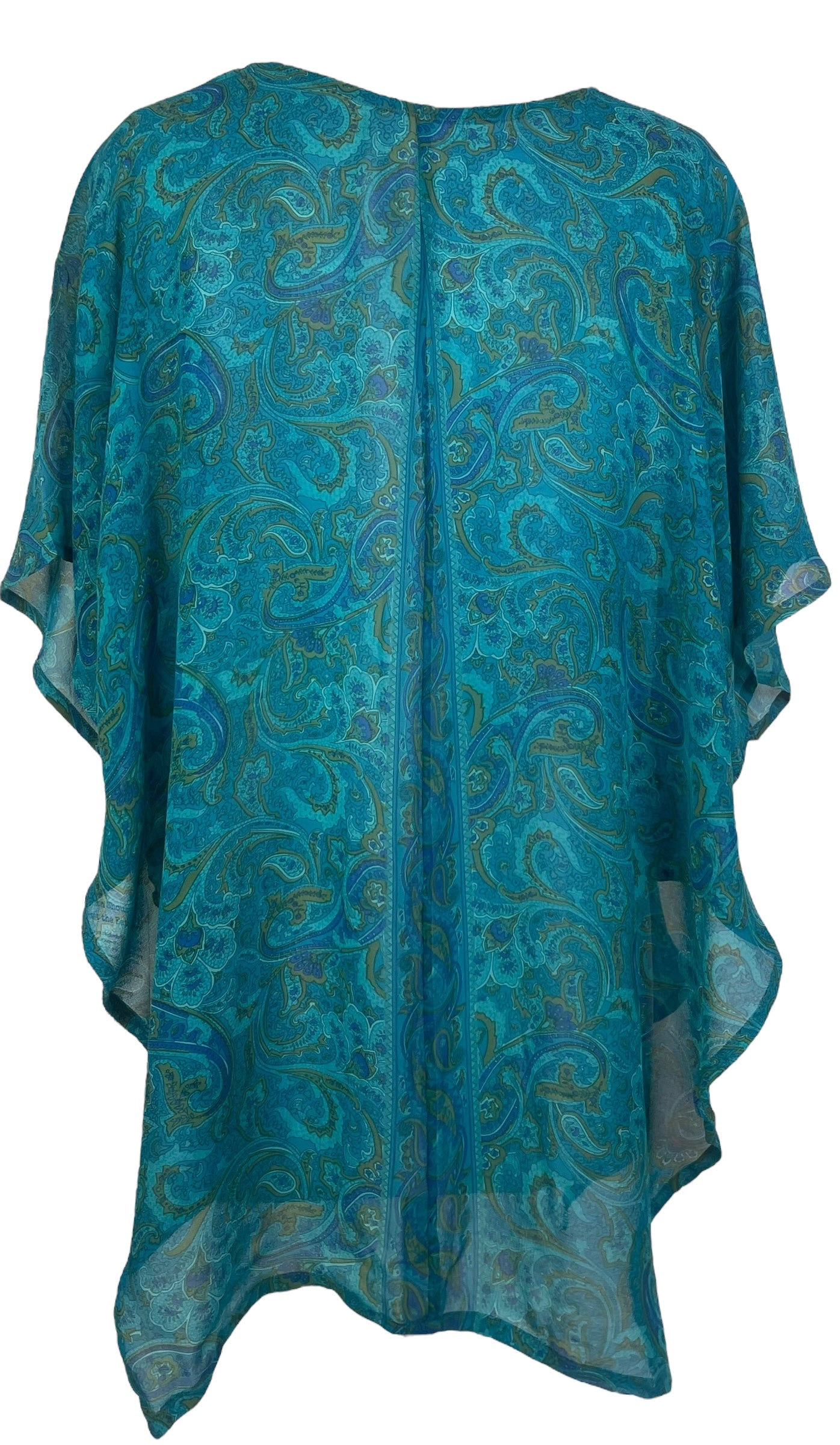 PRG8138 Sheer Avatar Pure Silk Waterfall Top