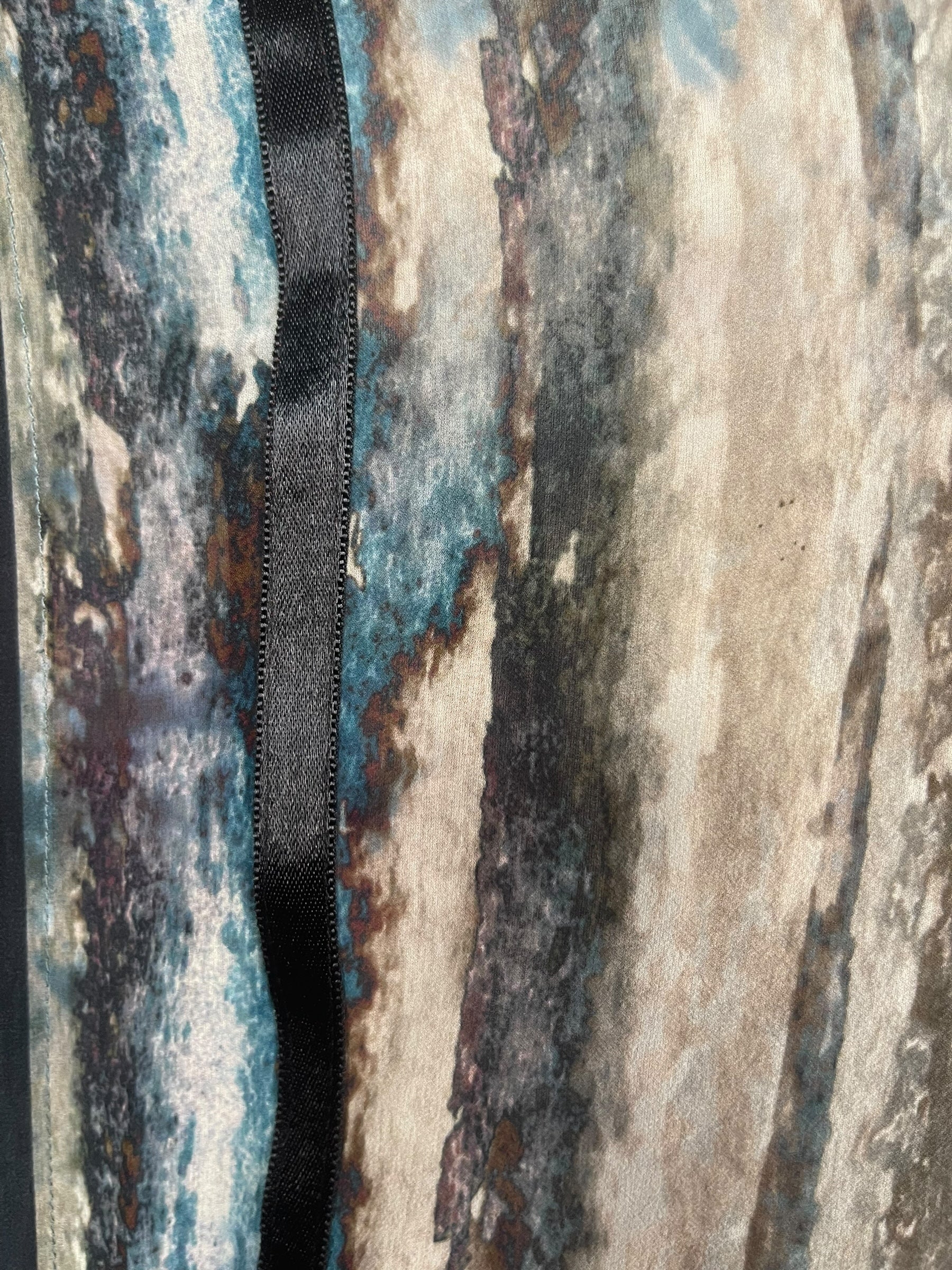 PRG8618 Sheer Avatar Pure Silk Kimono-Sleeved Jacket with Belt