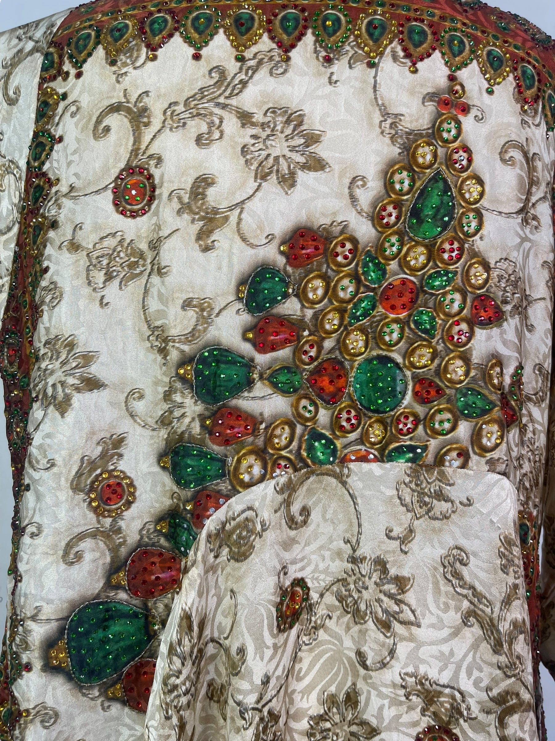 PRC7969 Avatar Pure Silk Sculptural Long Tunic Dress