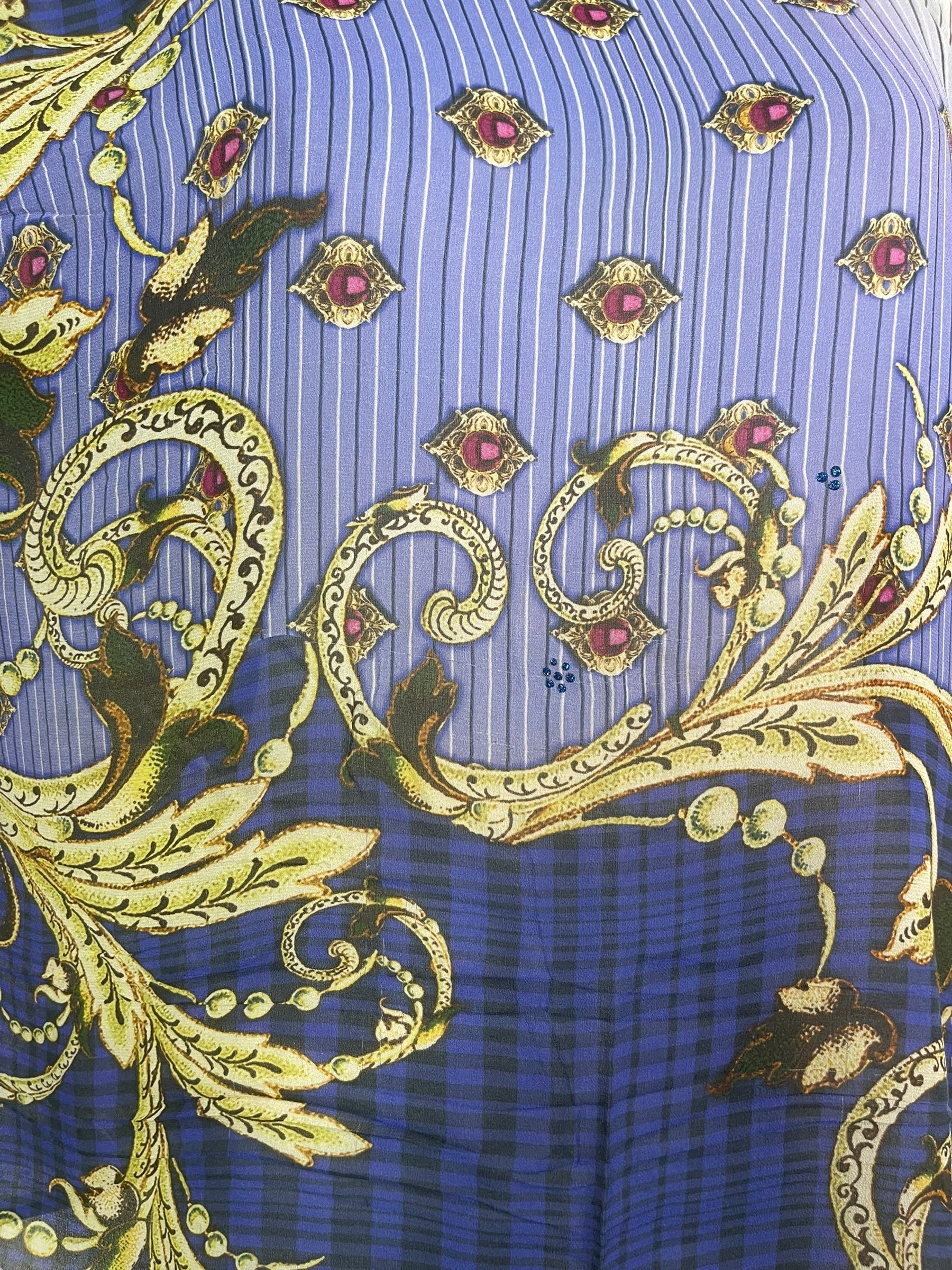 PRG8041 Sheer Avatar Pure Silk Side Slit Top