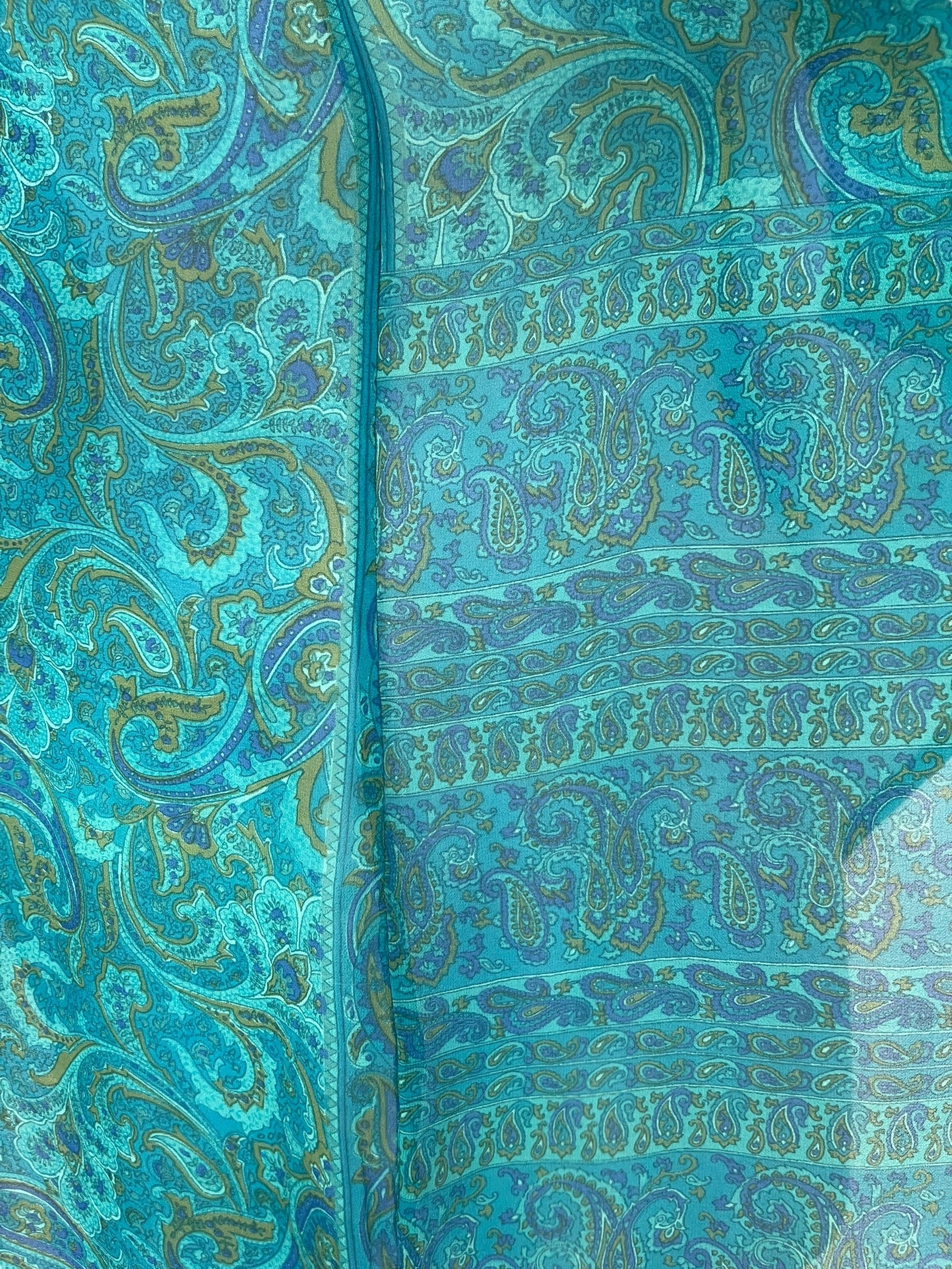 PRG8138 Sheer Avatar Pure Silk Waterfall Top