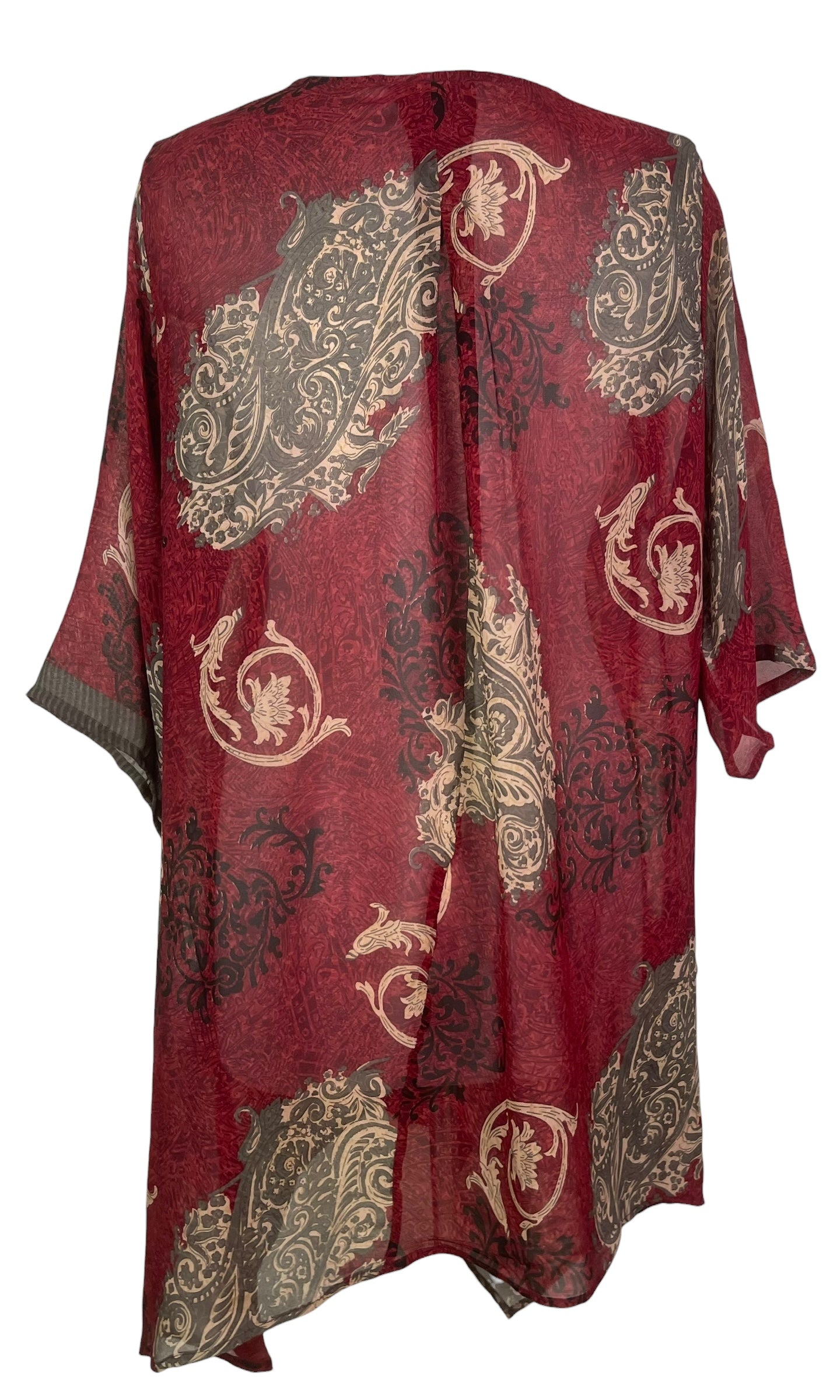 PREVIEW PRG8479 Sheer Avatar Pure Silk Self Pocket Tunic Dress by FEBRUARY2026 – Handmade ethical Self Pocket Tunic from sariKNOTsari using upcycled silk. Designed in Canada for travel and slow fashion, loved from Toronto to LA to Sydney.