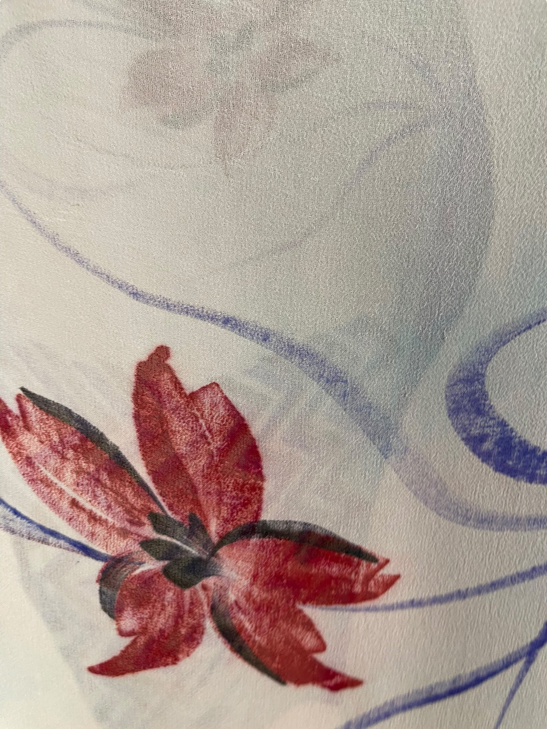 PRG7074 Sheer Wabi Sabi Pure Silk Waterfall Top