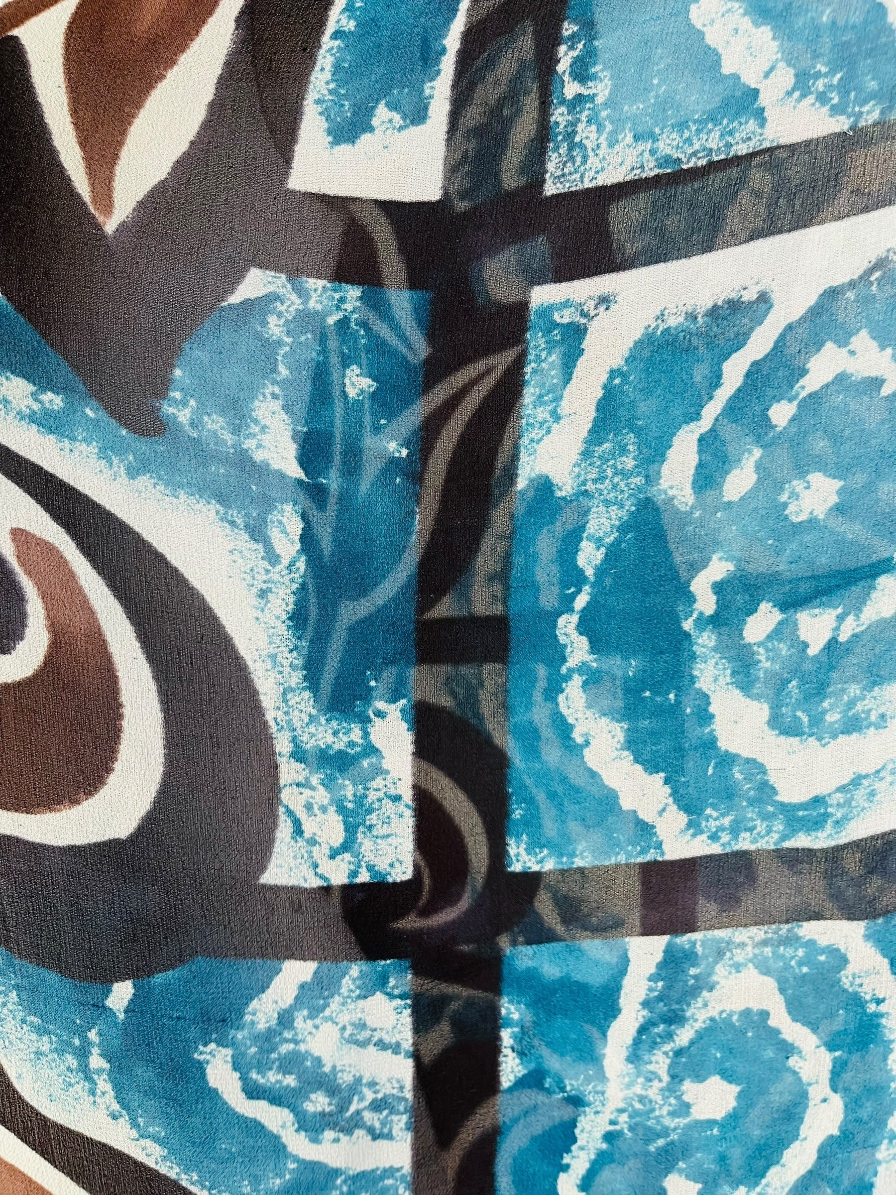 PRG7057 Sheer Wabi Sabi Pure Silk Waterfall Top