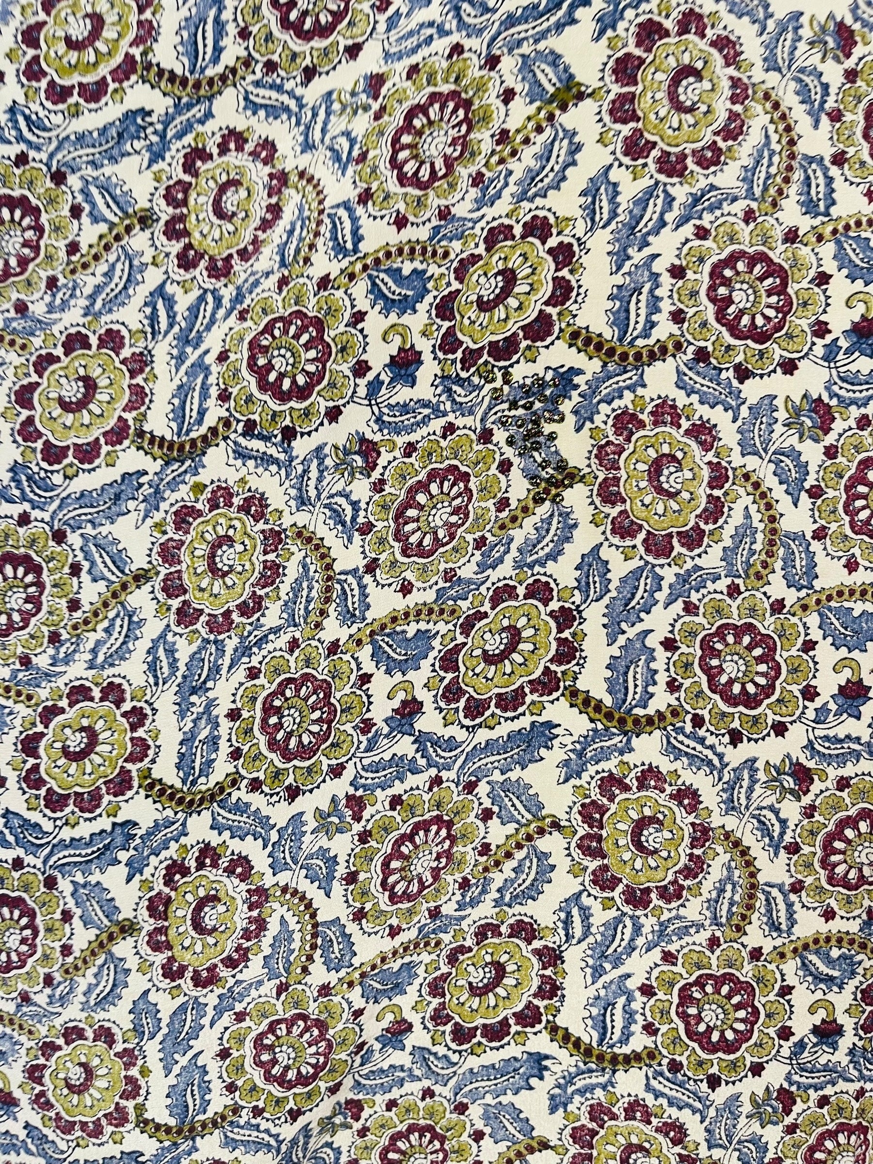 PRC7308 Avatar Pure Silk Short Kaftan Tunic with Slits