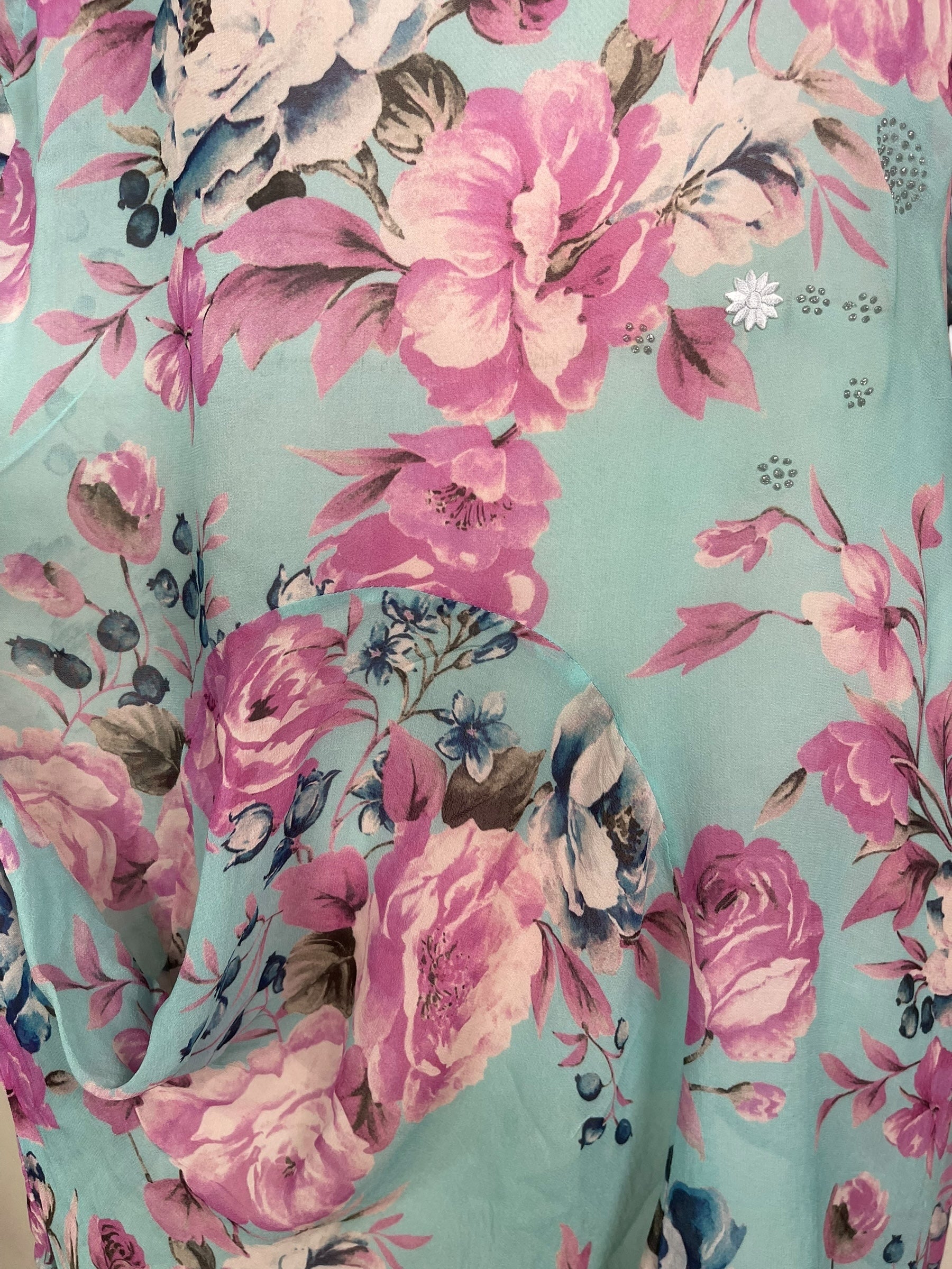 PREVIEW PRG8482 Sheer Avatar Pure Silk Self Pocket Tunic Dress by FEBRUARY2026 – Handmade ethical Self Pocket Tunic from sariKNOTsari using upcycled silk. Designed in Canada for travel and slow fashion, loved from Toronto to LA to Sydney.