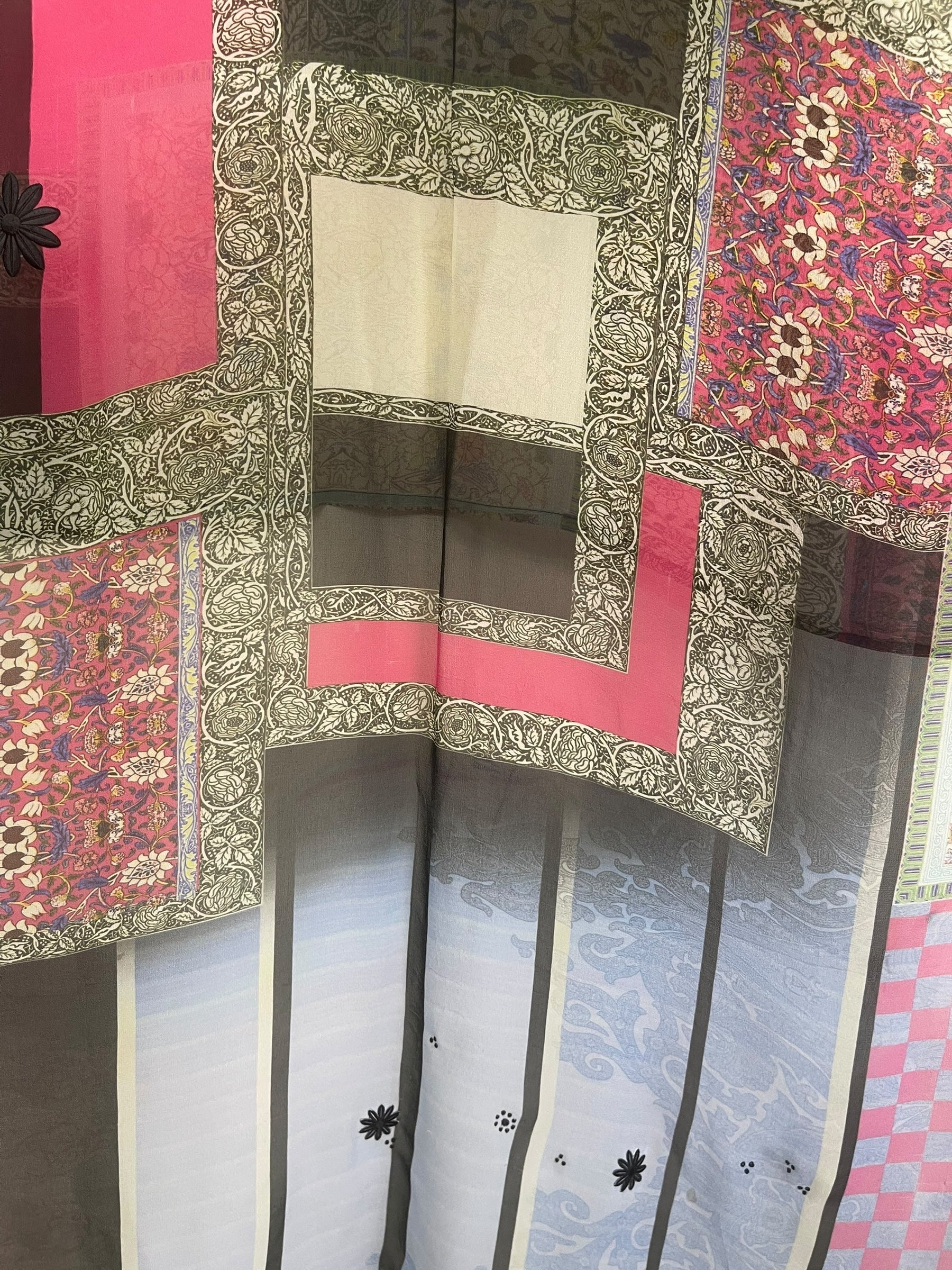 PRG8619 Sheer Wabi Sabi Pure Silk Hi Lo Top