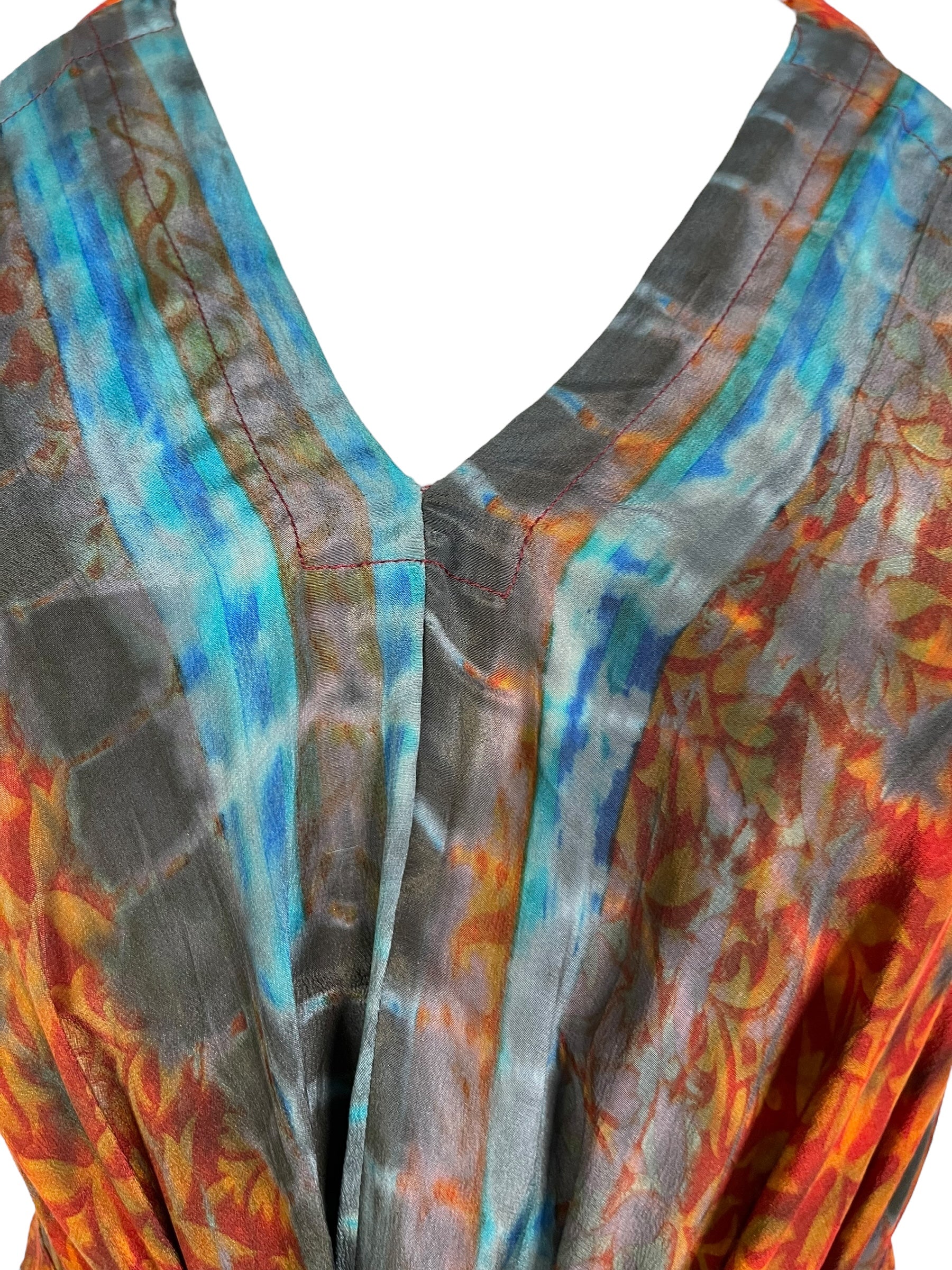 PRC7243 Avatar Pure Silk Maxi Dress with Belt