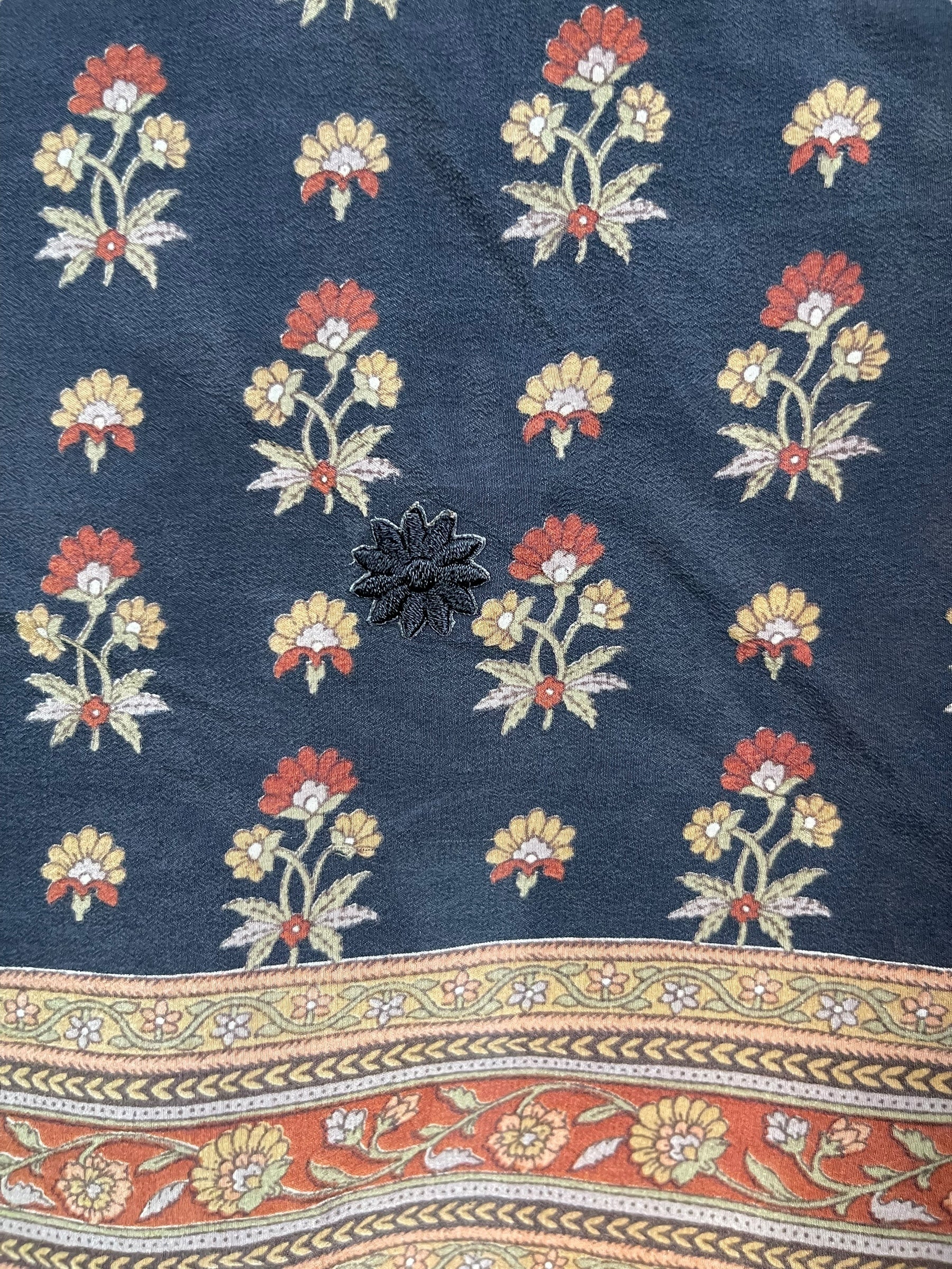 PRC7294 Avatar Pure Silk Capelet Poncho