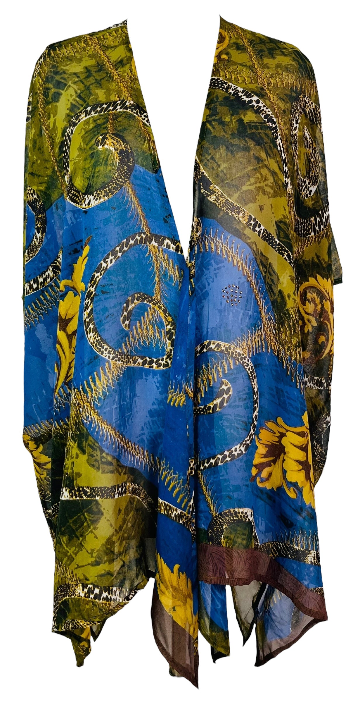 PRG7592 Sheer Wabi Sabi Pure Silk Cardigan