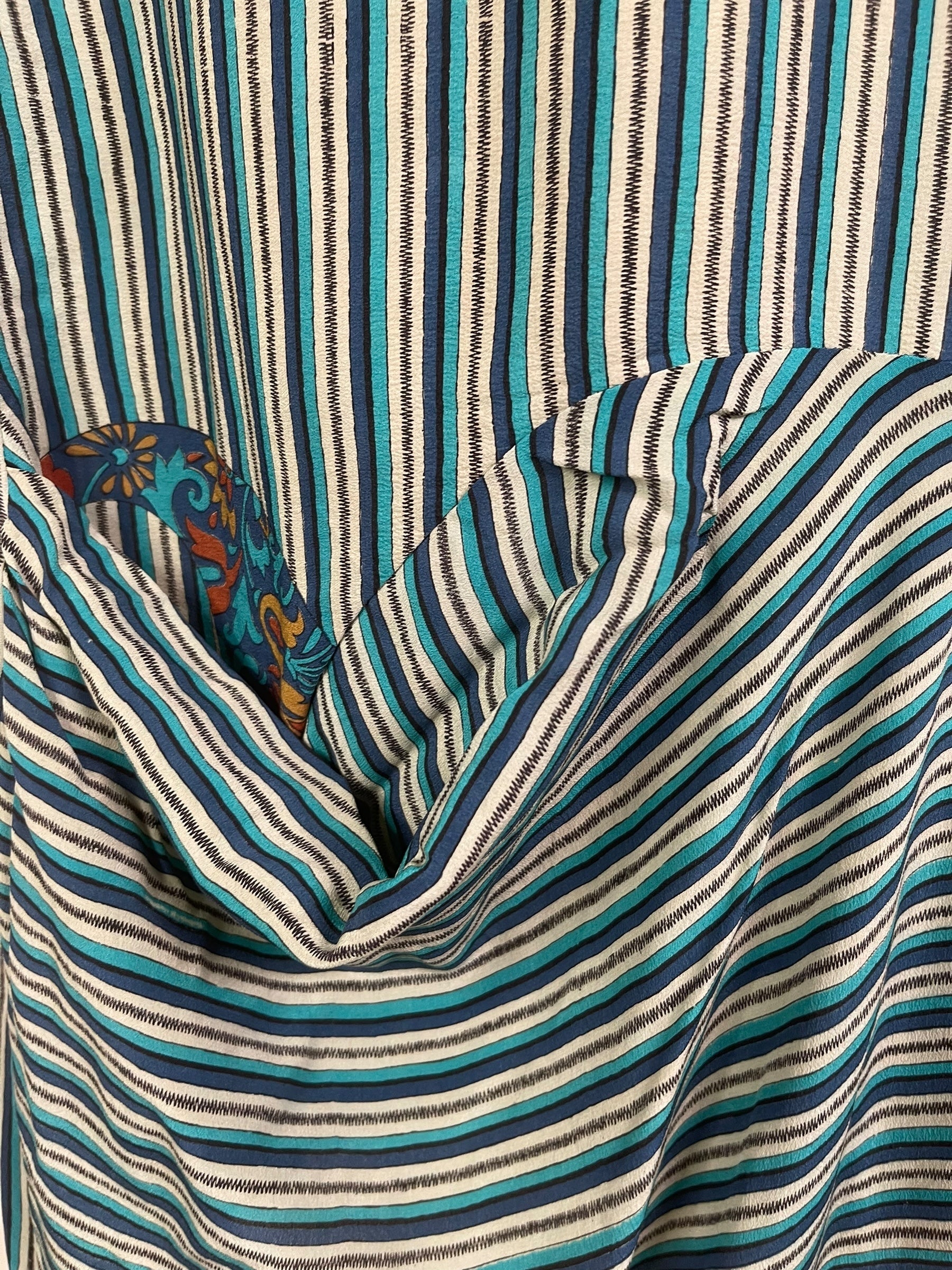 PRC7795 Avatar Pure Silk Self Pocket Tunic Dress