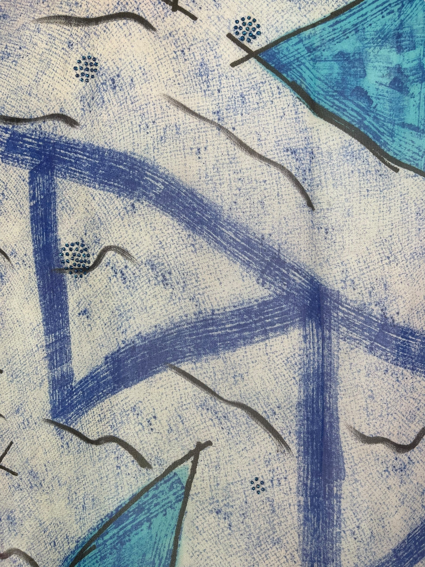 PRG7270 Sheer Avatar Pure Silk Side Slit Top