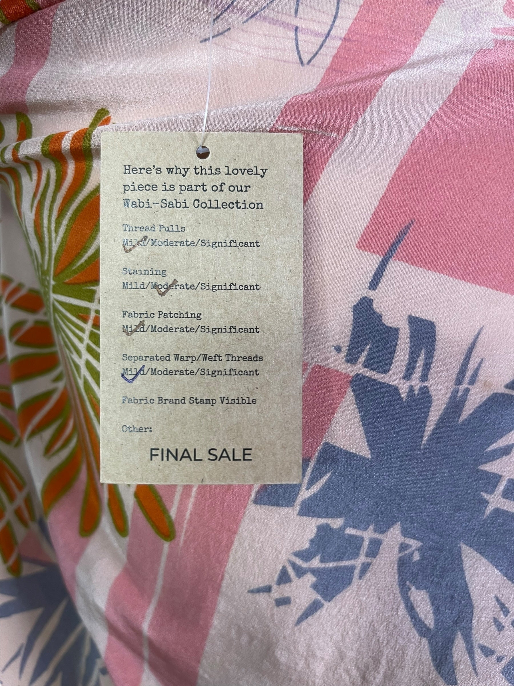 PRC8092 Wabi Sabi Pure Silk Side Slit Top by DECEMBER2025 – Handmade ethical Side Slit Top from sariKNOTsari using upcycled silk. Designed in Canada for travel and slow fashion, loved from Toronto to LA to Sydney.