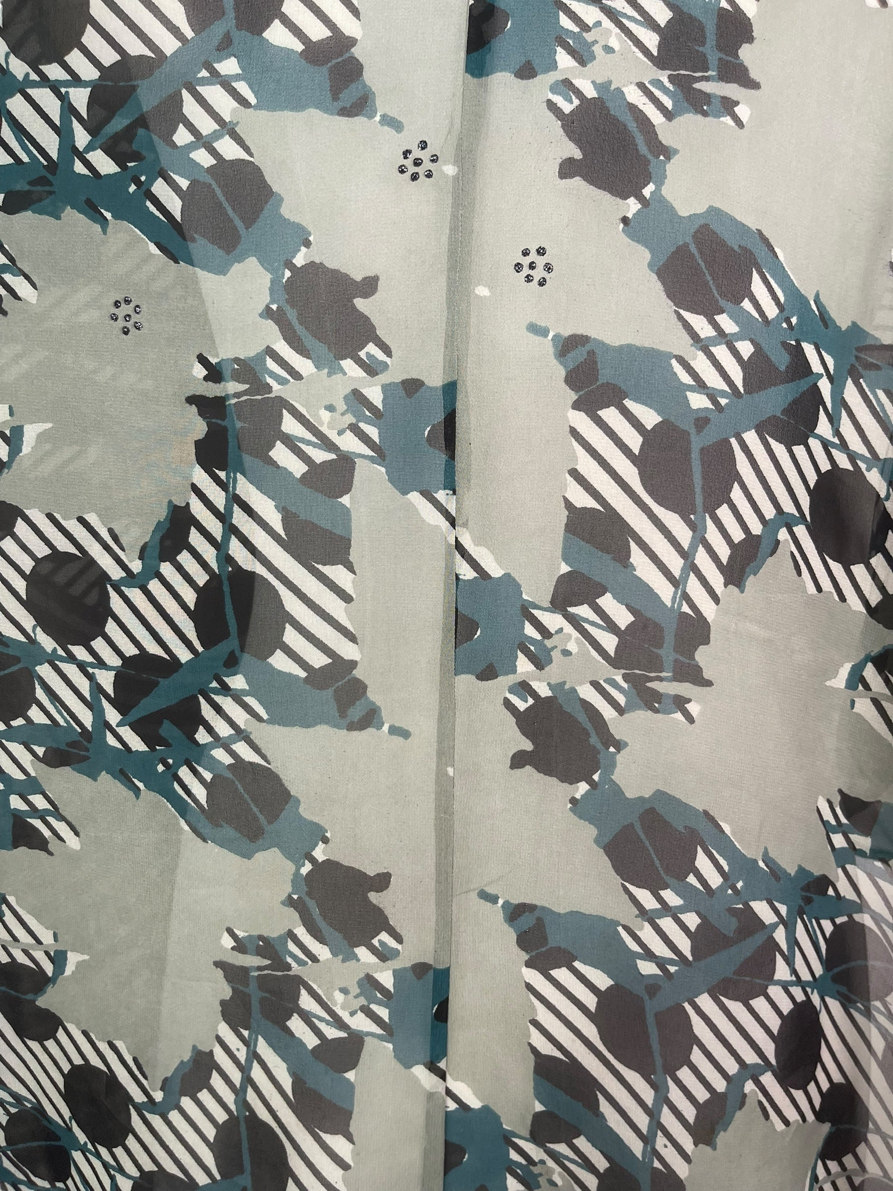 PRG8131 Sheer Avatar Pure Silk Waterfall Top