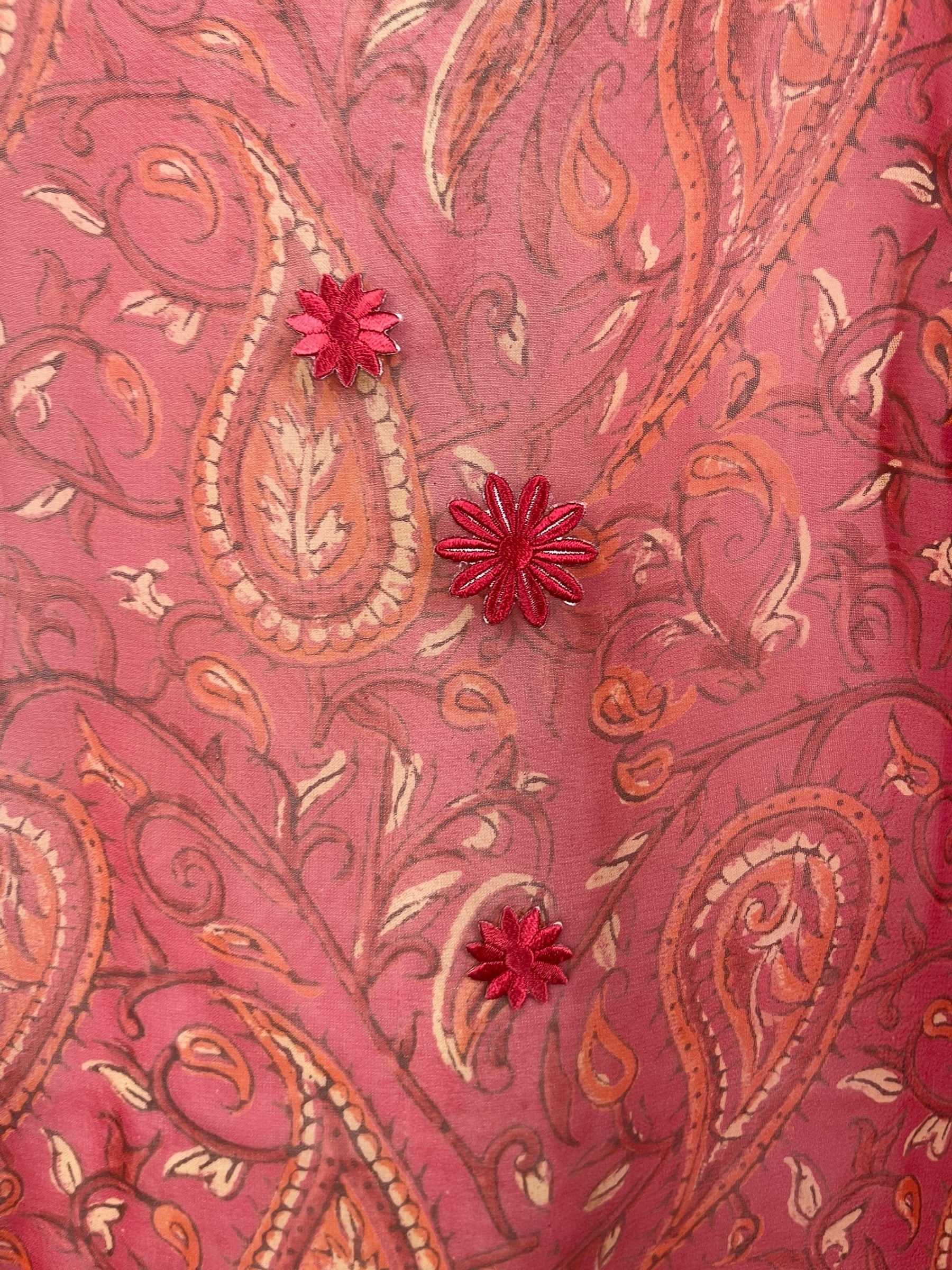 PRG8486 Sheer Wabi Sabi Pure Silk Self Pocket Tunic Dress