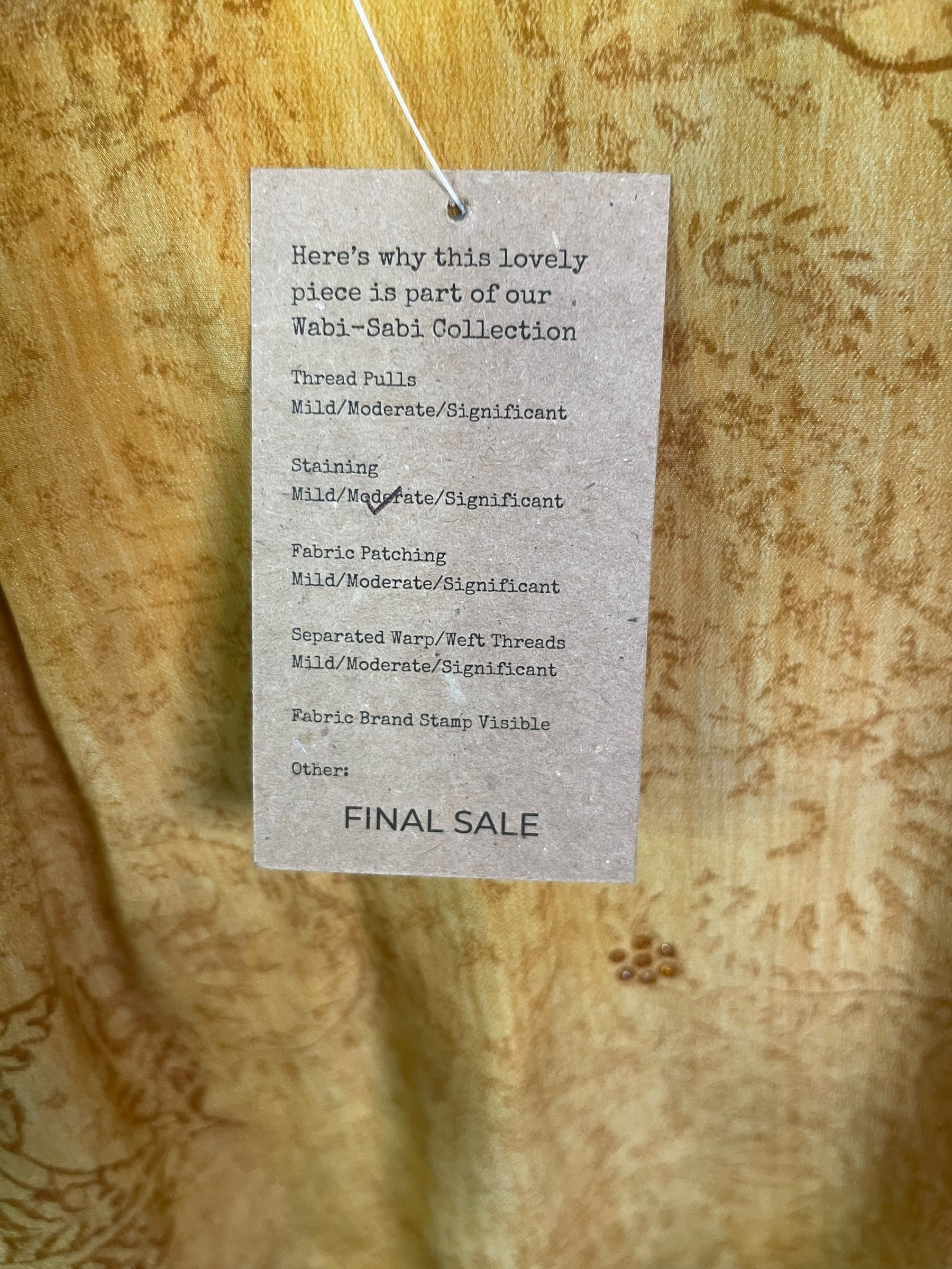 PRC8541 Wabi Sabi Pure Silk Kimono Sleeved Duster with Belt