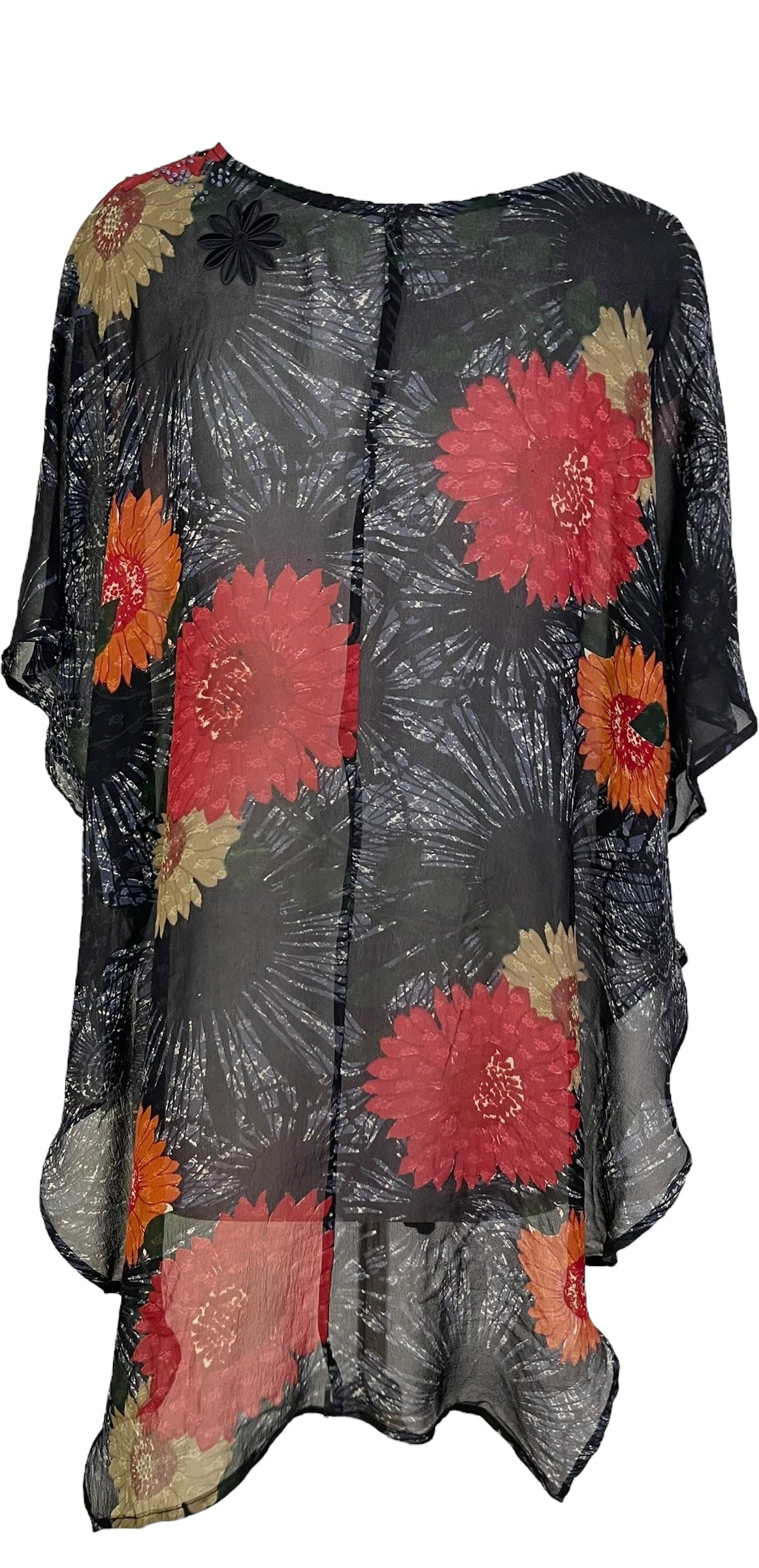 PRG7265 Sheer Wabi Sabi Pure Silk Waterfall Top