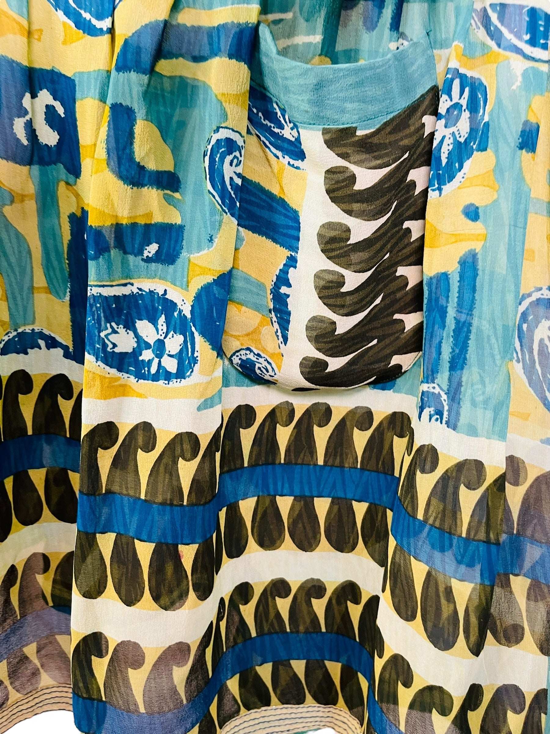 PRG7429 Sheer Avatar Pure Silk Boxy Babydoll Dress