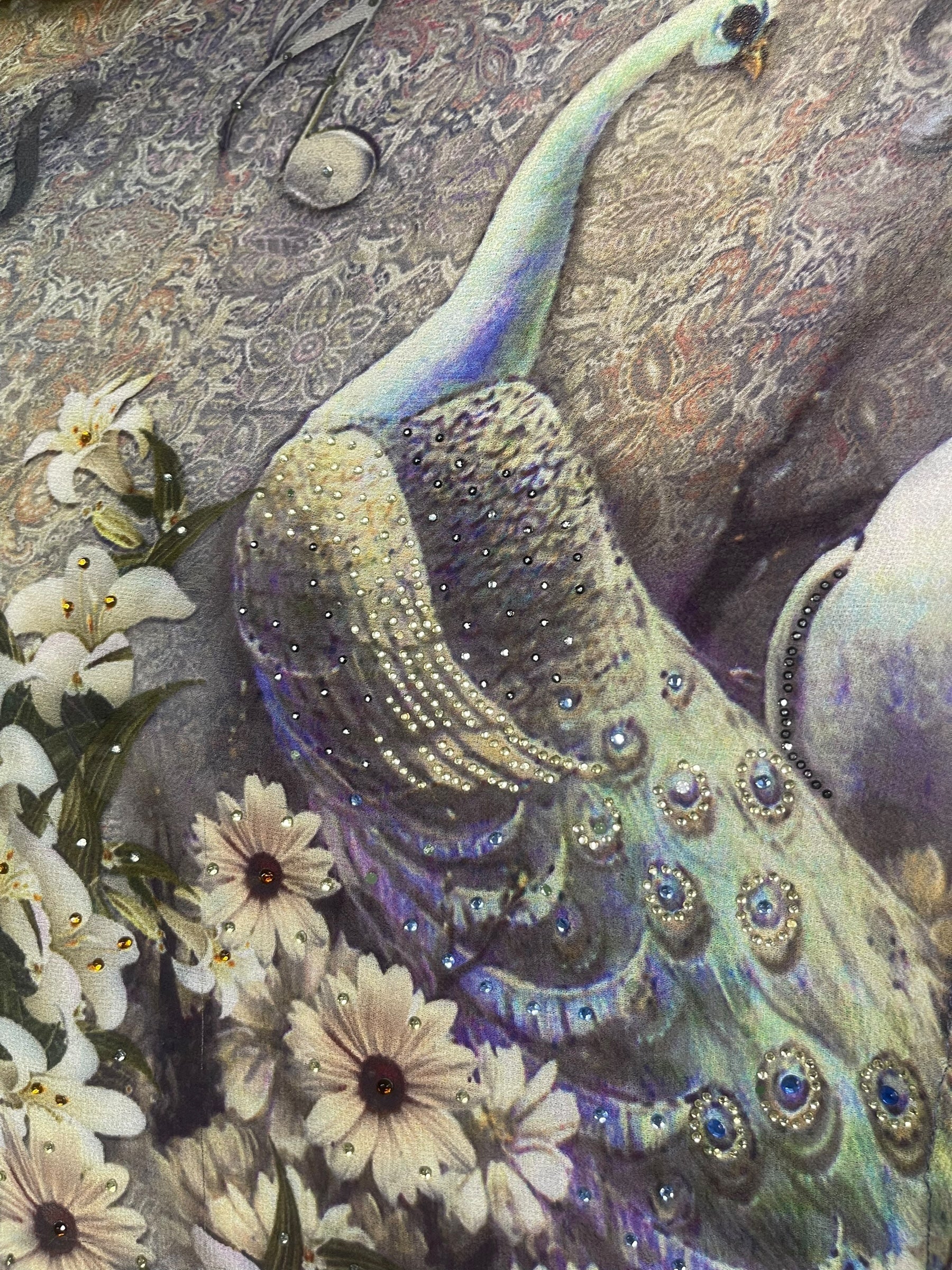 PREVIEW PRG8582 Sheer Pure Silk Wabi Sabi Capelet Poncho