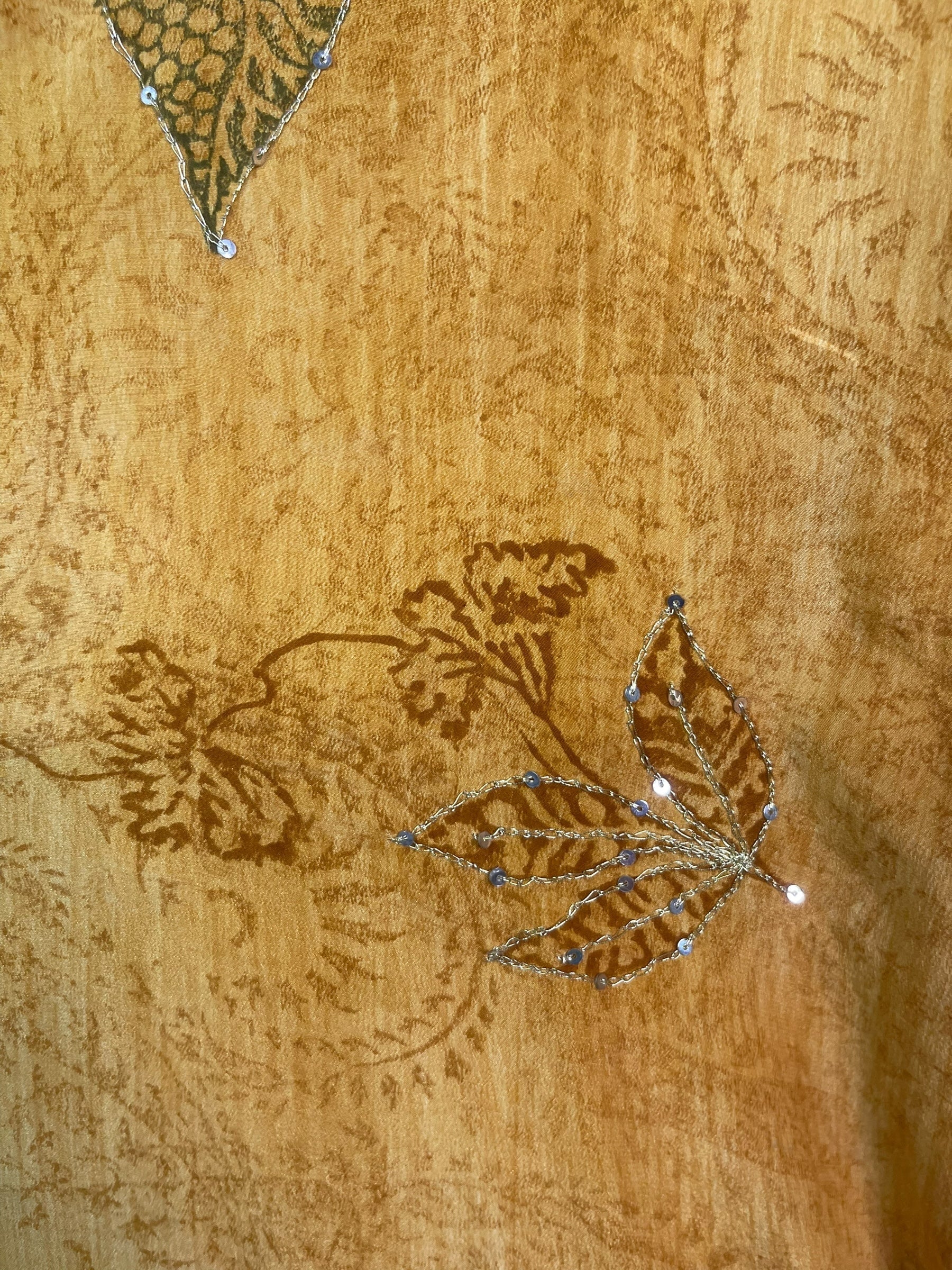 PRC8541 Wabi Sabi Pure Silk Kimono Sleeved Duster with Belt