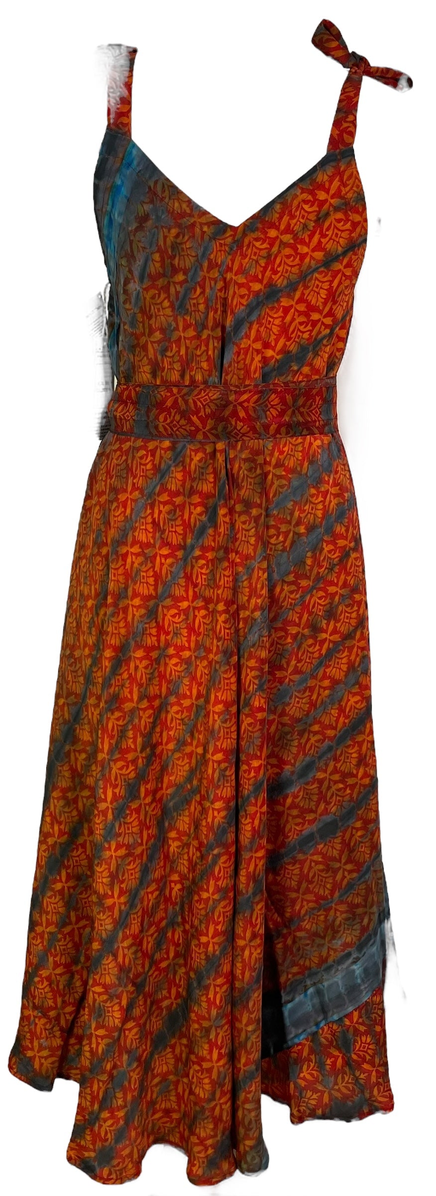 PRC7243 Avatar Pure Silk Maxi Dress with Belt