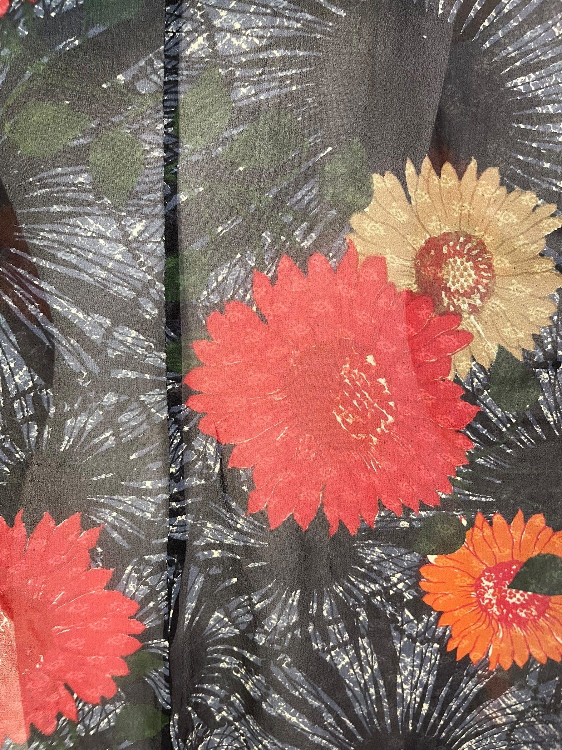 PRG7265 Sheer Wabi Sabi Pure Silk Waterfall Top