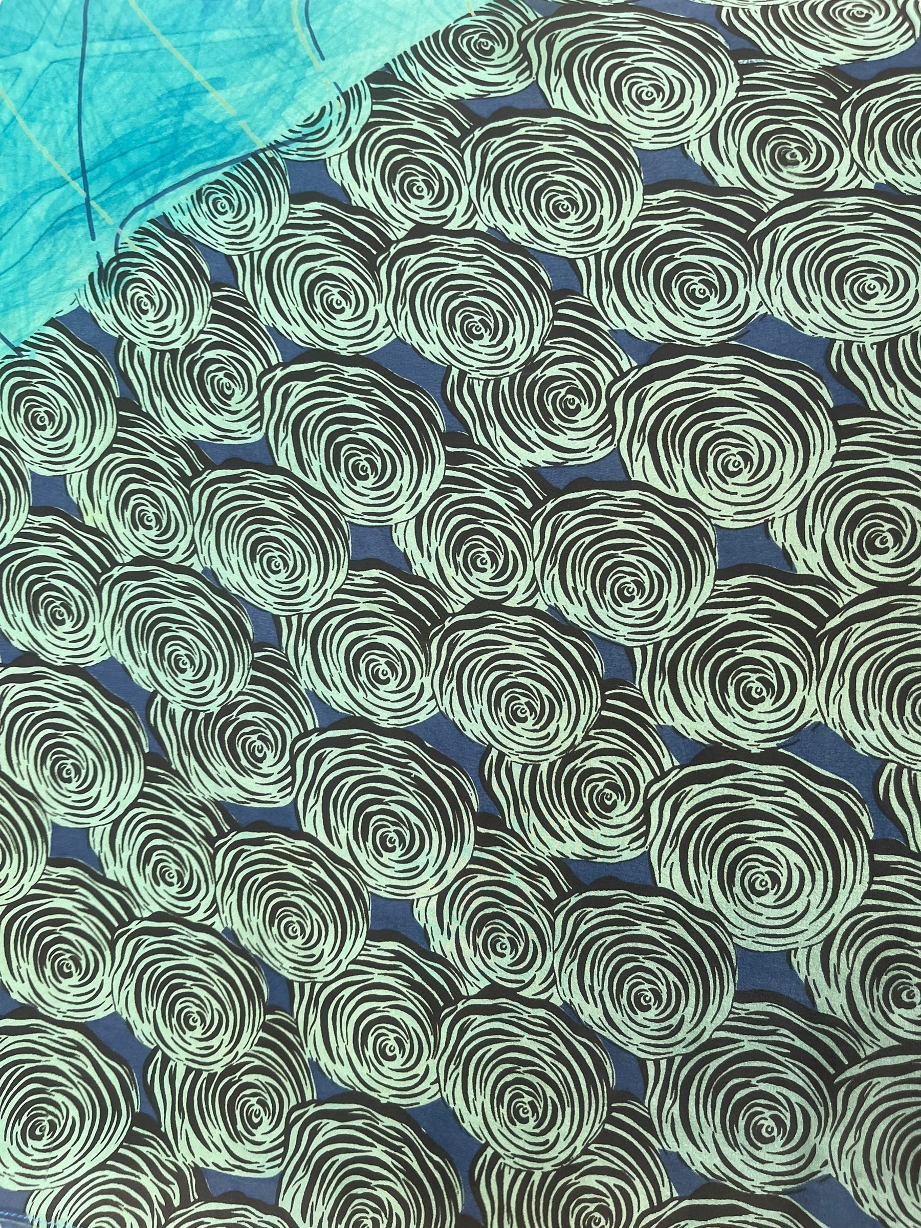 PREVIEW PRC7621  Pure Silk Wabi Sabi Capelet Poncho by DECEMBER2025 – Handmade ethical Poncho from sariKNOTsari using upcycled silk. Designed in Canada for travel and slow fashion, loved from Toronto to LA to Sydney.