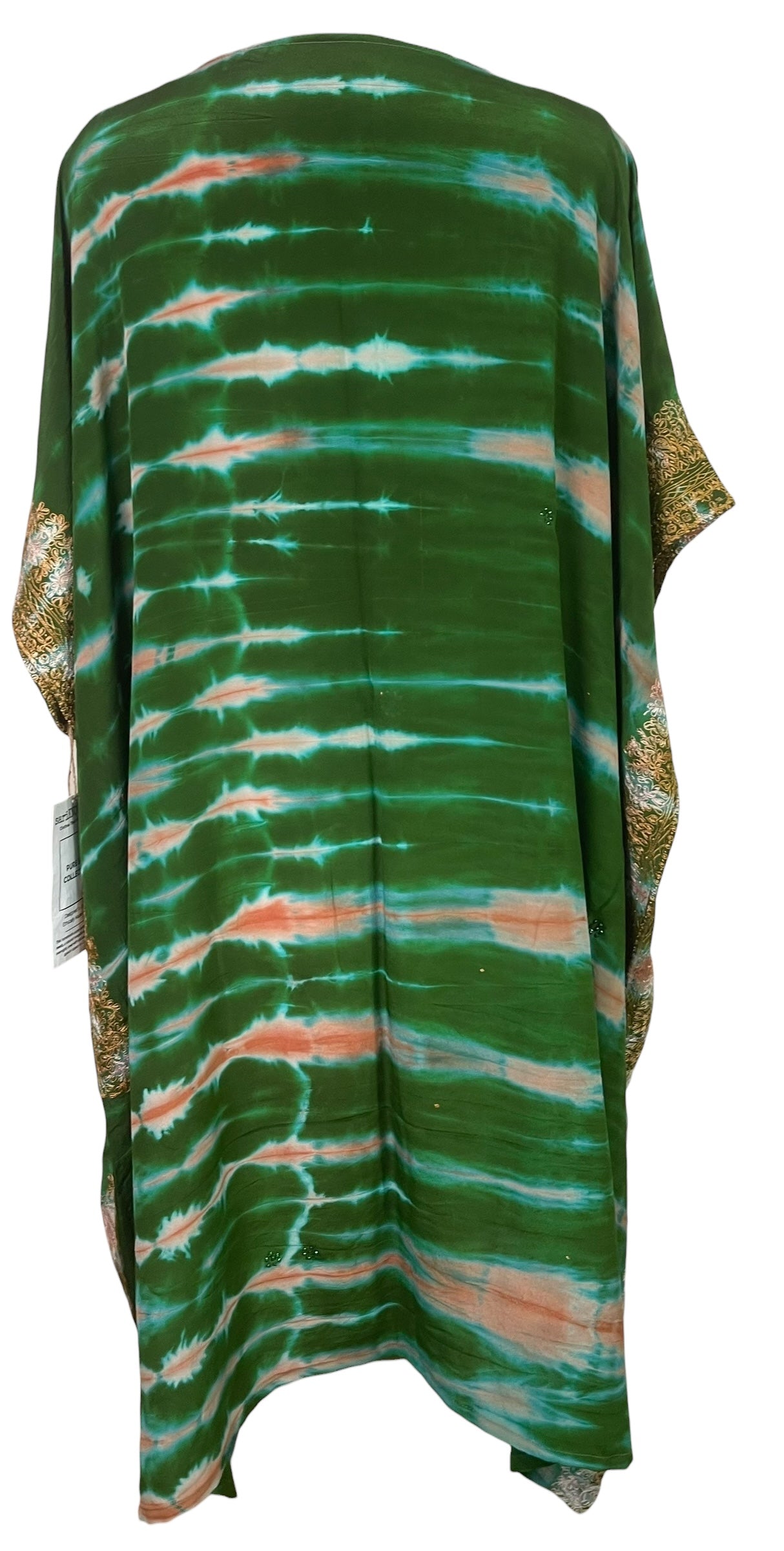 PREVIEW PRC8555 Avatar Pure Silk Midi Length Kaftan by MARCH2026 – Handmade ethical Midi Length Kaftan from sariKNOTsari using upcycled silk. Designed in Canada for travel and slow fashion, loved from Toronto to LA to Sydney. Featuring Zsiska, Bryn Walker and Artisan Leather coats by Rejean Pepin, Pepin designs