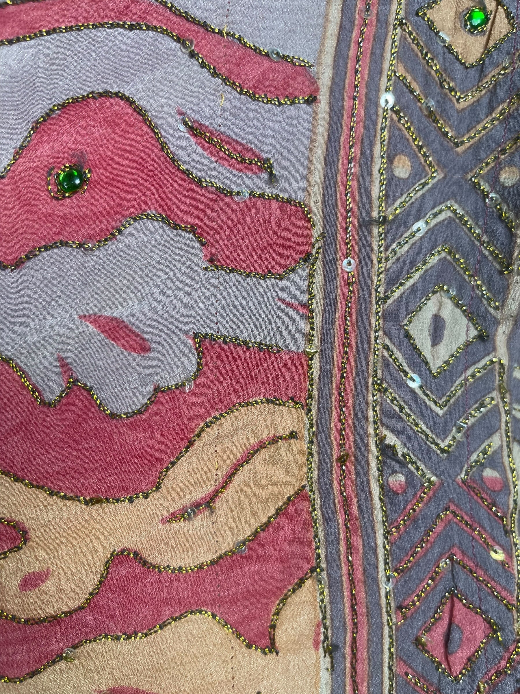 PRC8753 Wabi Sabi Pure Silk Long Tunic with Side Ties