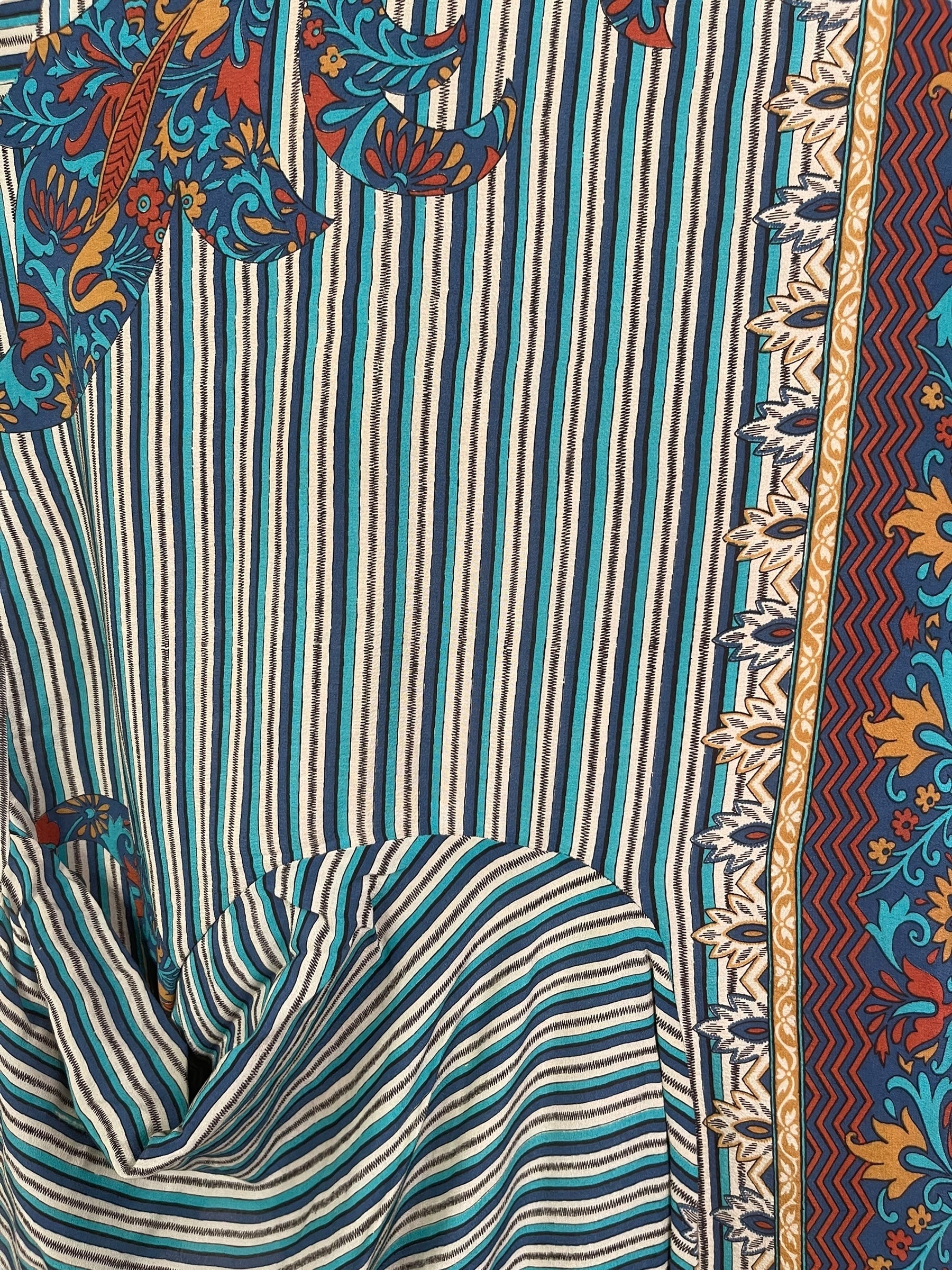 PRC7795 Avatar Pure Silk Self Pocket Tunic Dress