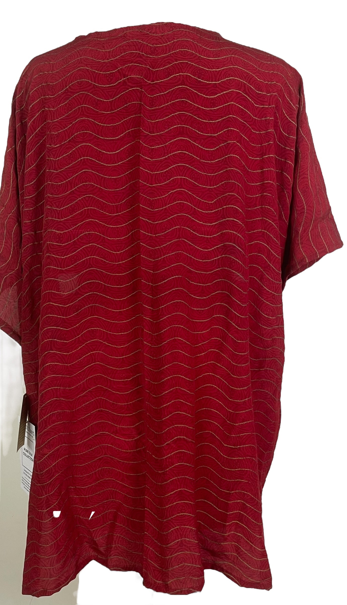 PRC7848 Wabi Sabi Pure Silk Kimono-Sleeved Jacket with Belt