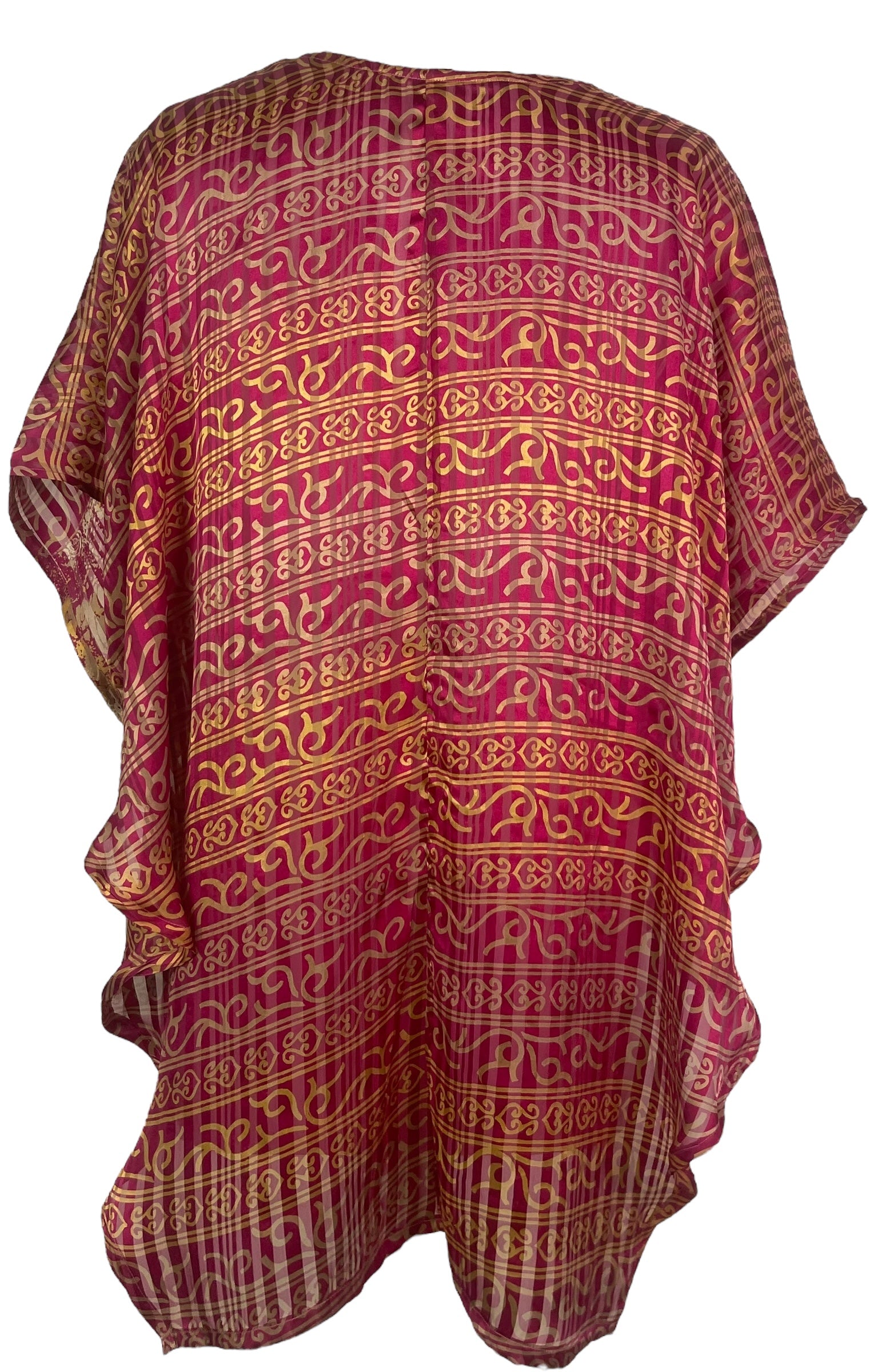 PRG8130 Sheer Avatar Pure Silk Waterfall Top