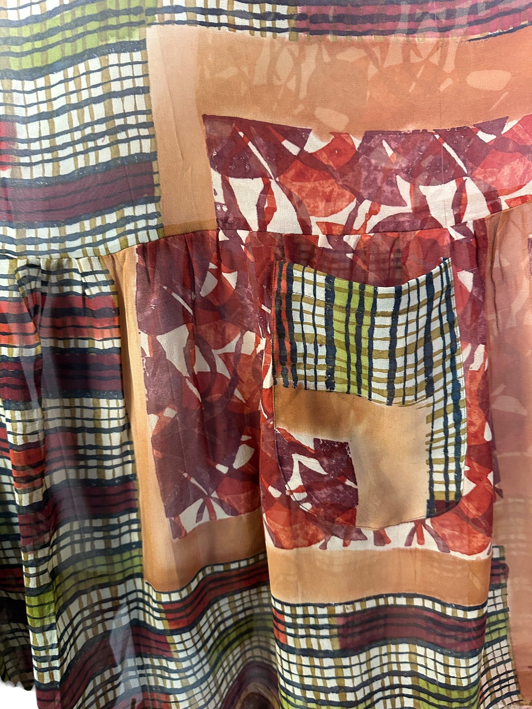 PRG8420 Sheer Avatar Pure Silk Boxy Babydoll Dress