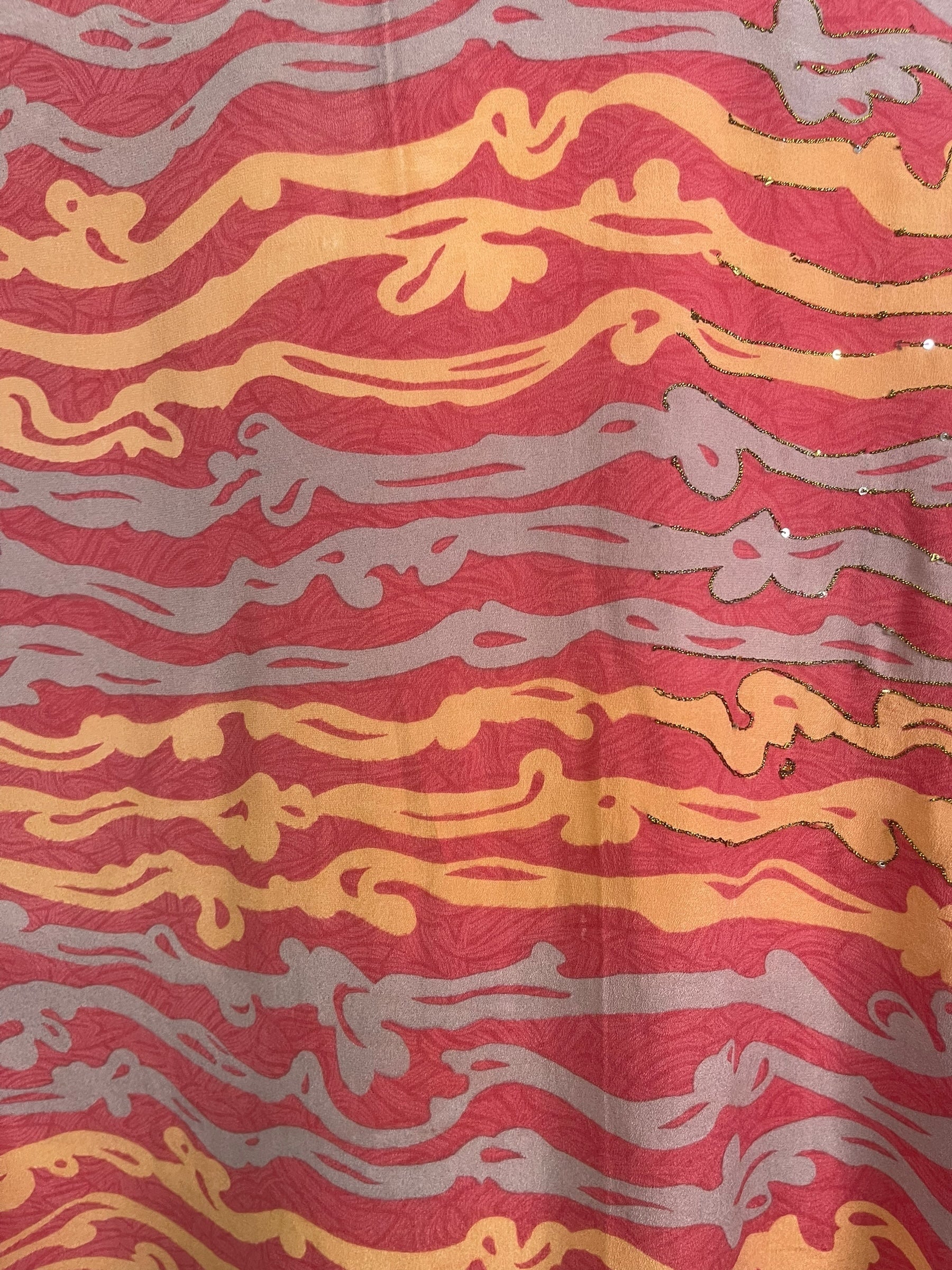 PRC8753 Wabi Sabi Pure Silk Long Tunic with Side Ties