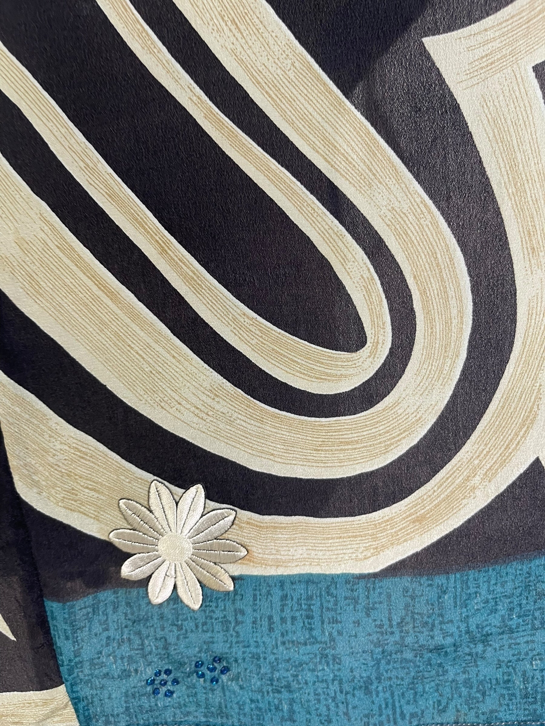 PRG7058 Sheer Wabi Sabi Pure Silk Waterfall Top