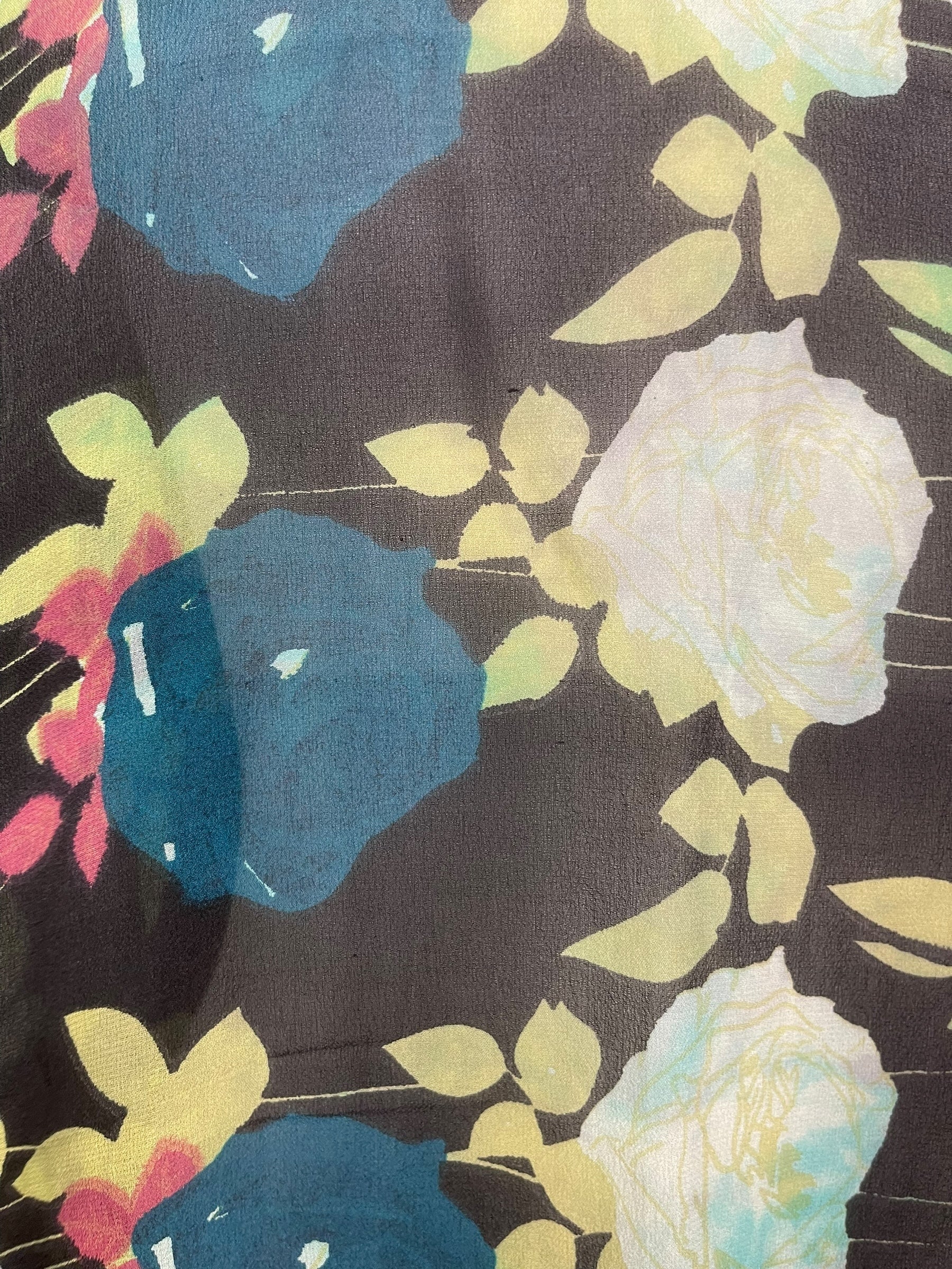 PRG7856 Sheer Wabi Sabi Pure Silk Short Kaftan Tunic With Slits