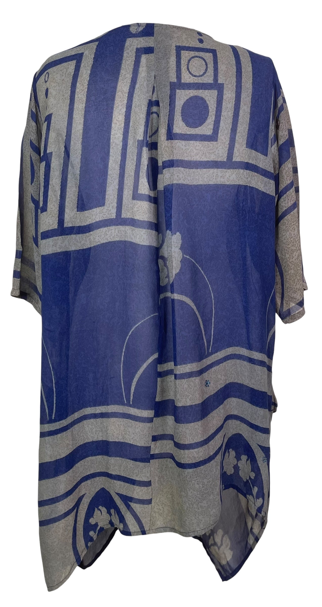 PREVIEW PRG8485 Sheer Wabi Sabi Pure Silk Self Pocket Tunic Dress by FEBRUARY2026 – Handmade ethical Self Pocket Tunic from sariKNOTsari using upcycled silk. Designed in Canada for travel and slow fashion, loved from Toronto to LA to Sydney.