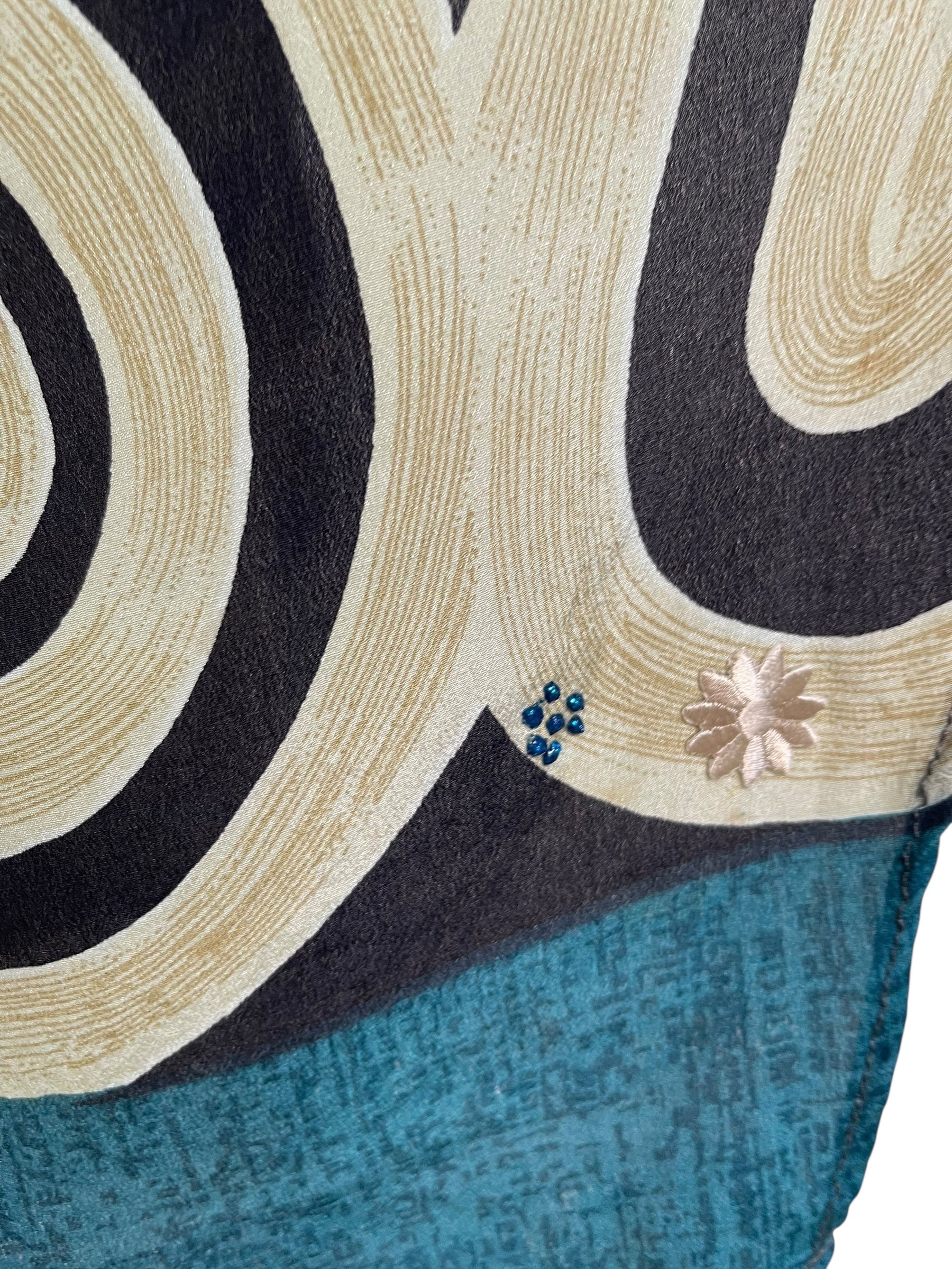 PRG7058 Sheer Wabi Sabi Pure Silk Waterfall Top