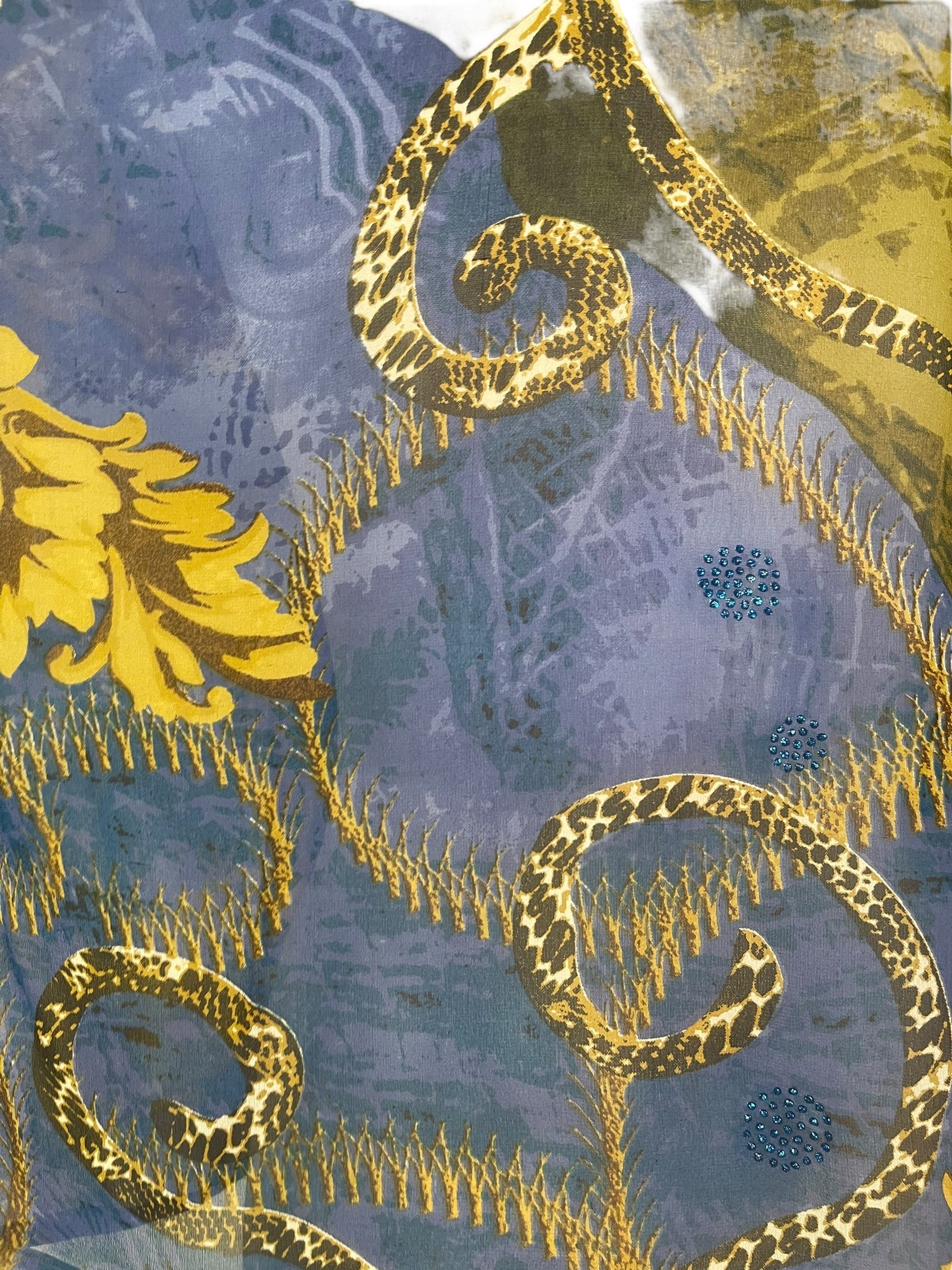 PRG7932 Sheer Avatar Pure Silk Side Slit Top