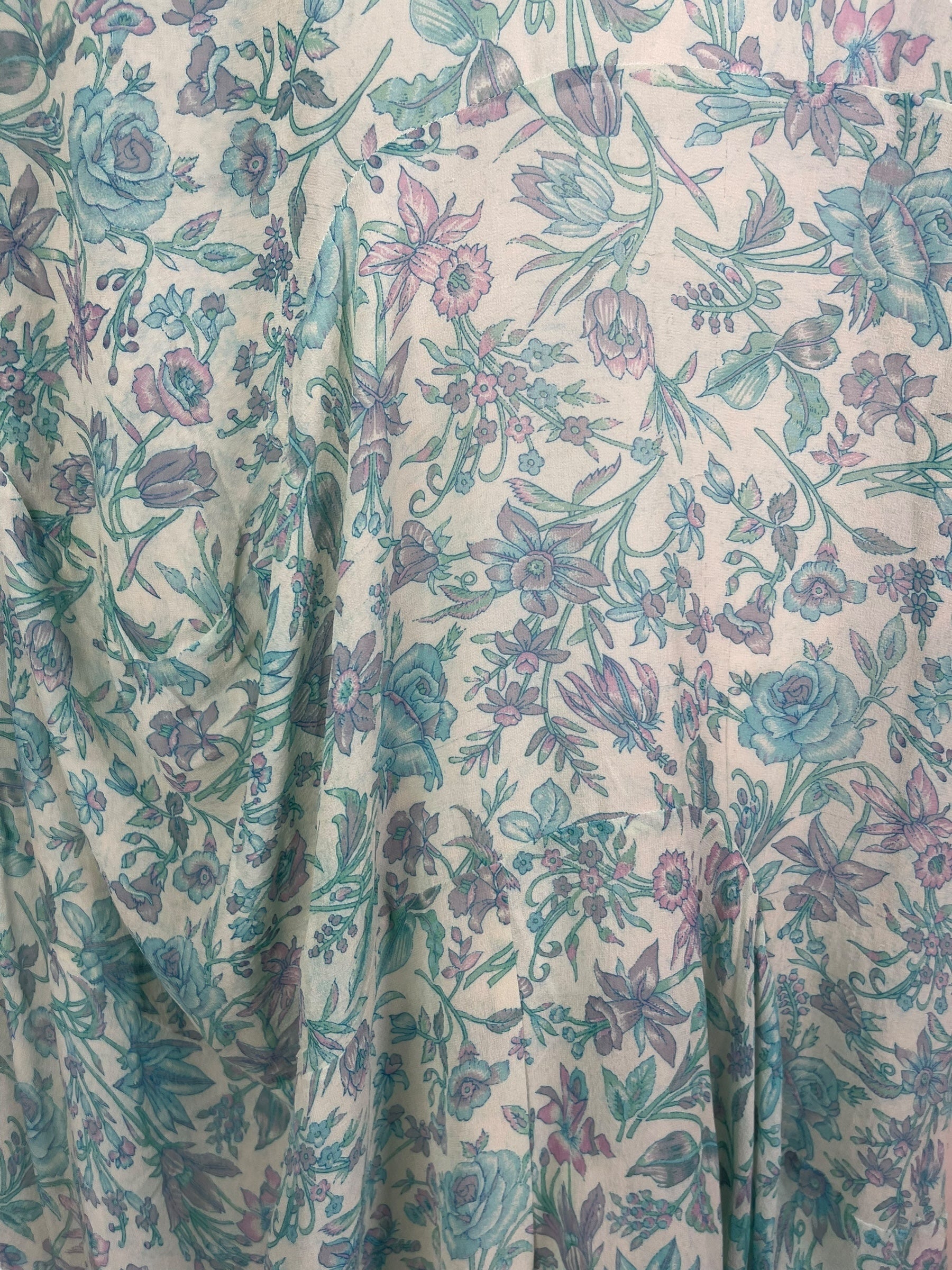 PRG7993 Sheer Avatar Pure Silk Sculptural Long Tunic Dress