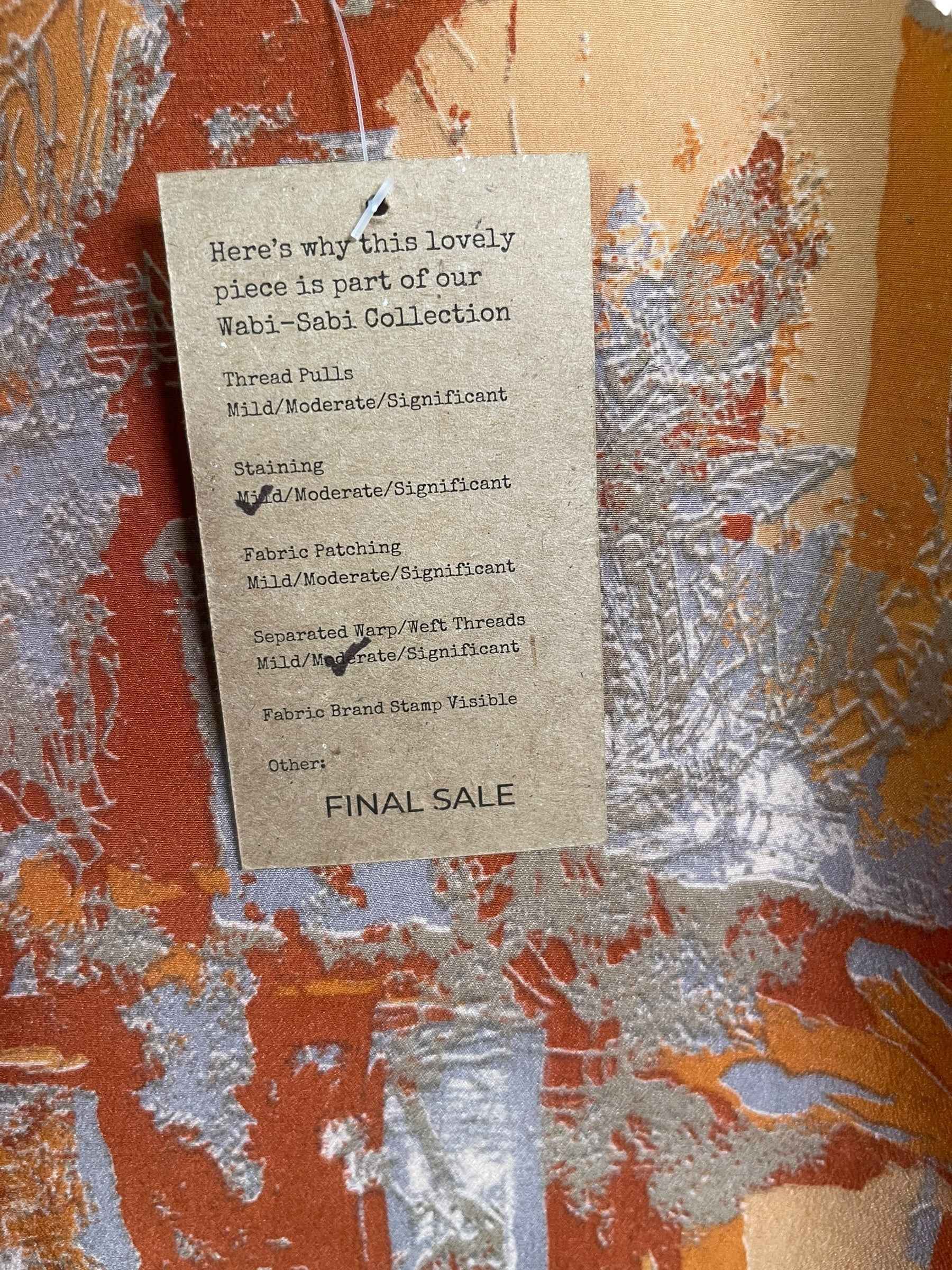 PRC8463 Wabi Sabi Pure Silk Long Tunic with Side Ties